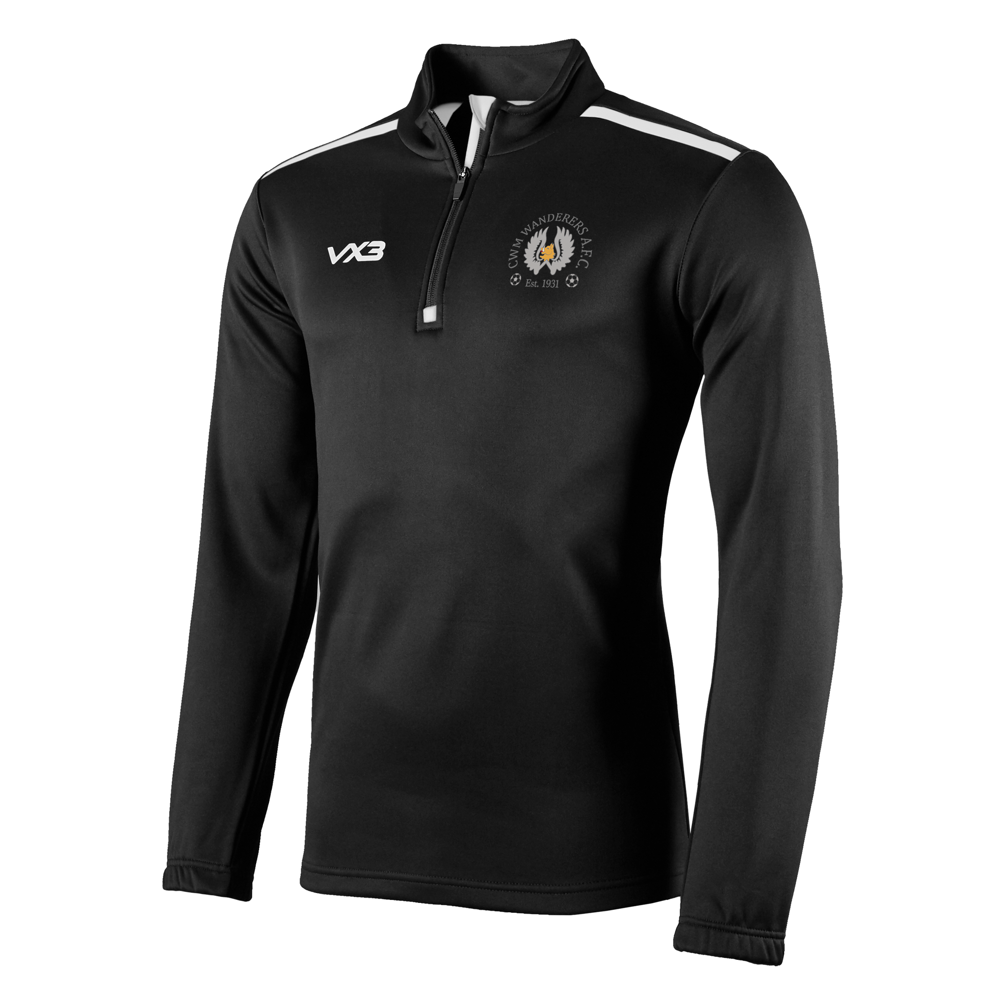 Cwm Wanderers FC Fortis Coaches Youth Half Zip Sweat