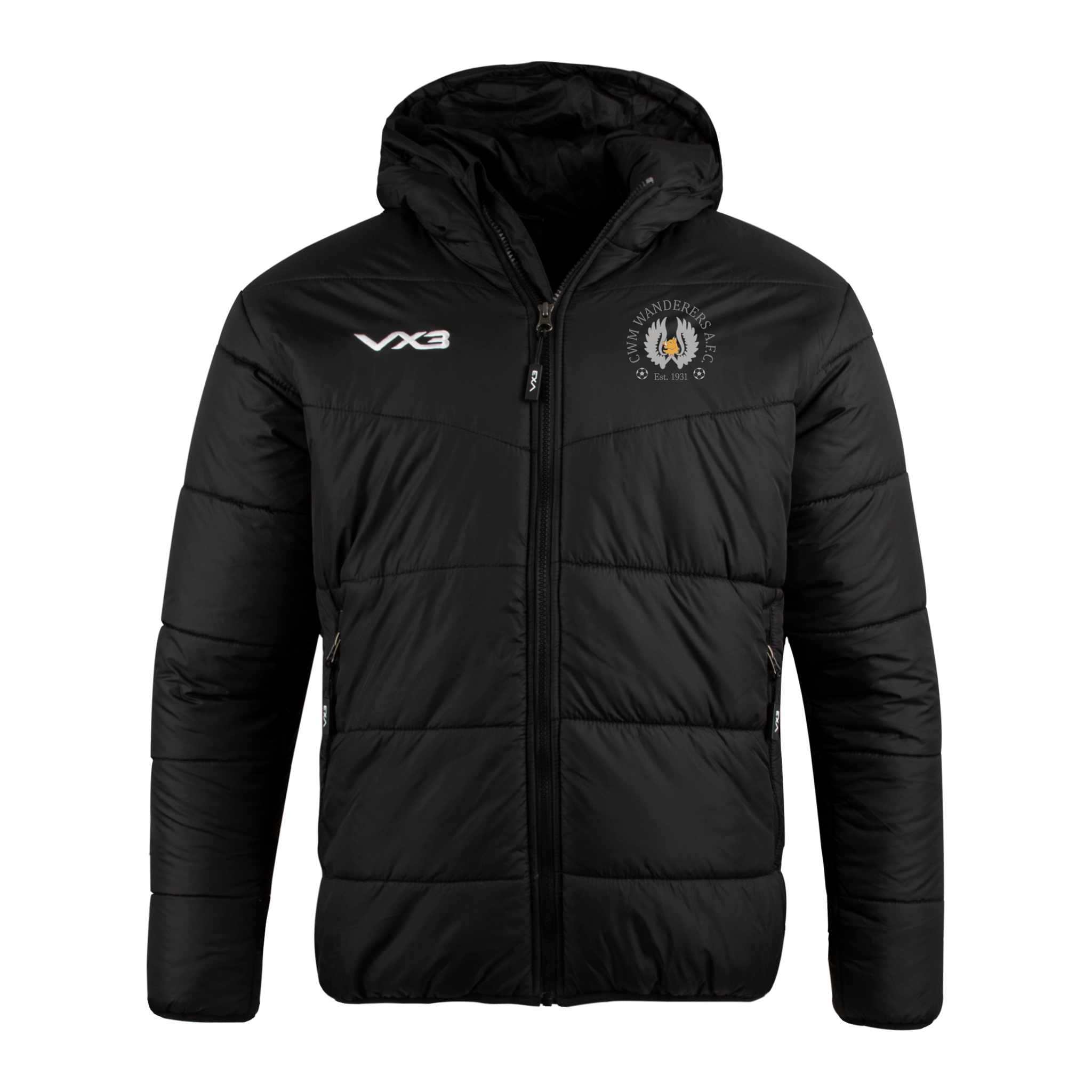 Cwm Wanderers FC Lorica Coaches Quilted Jacket