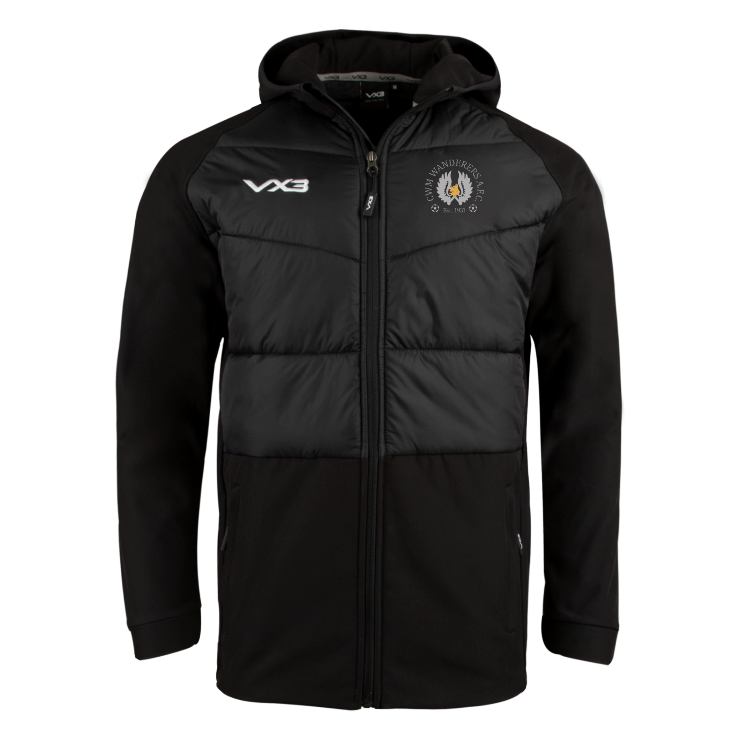 Cwm Wanderers FC Tempest Coaches Hybrid Jacket