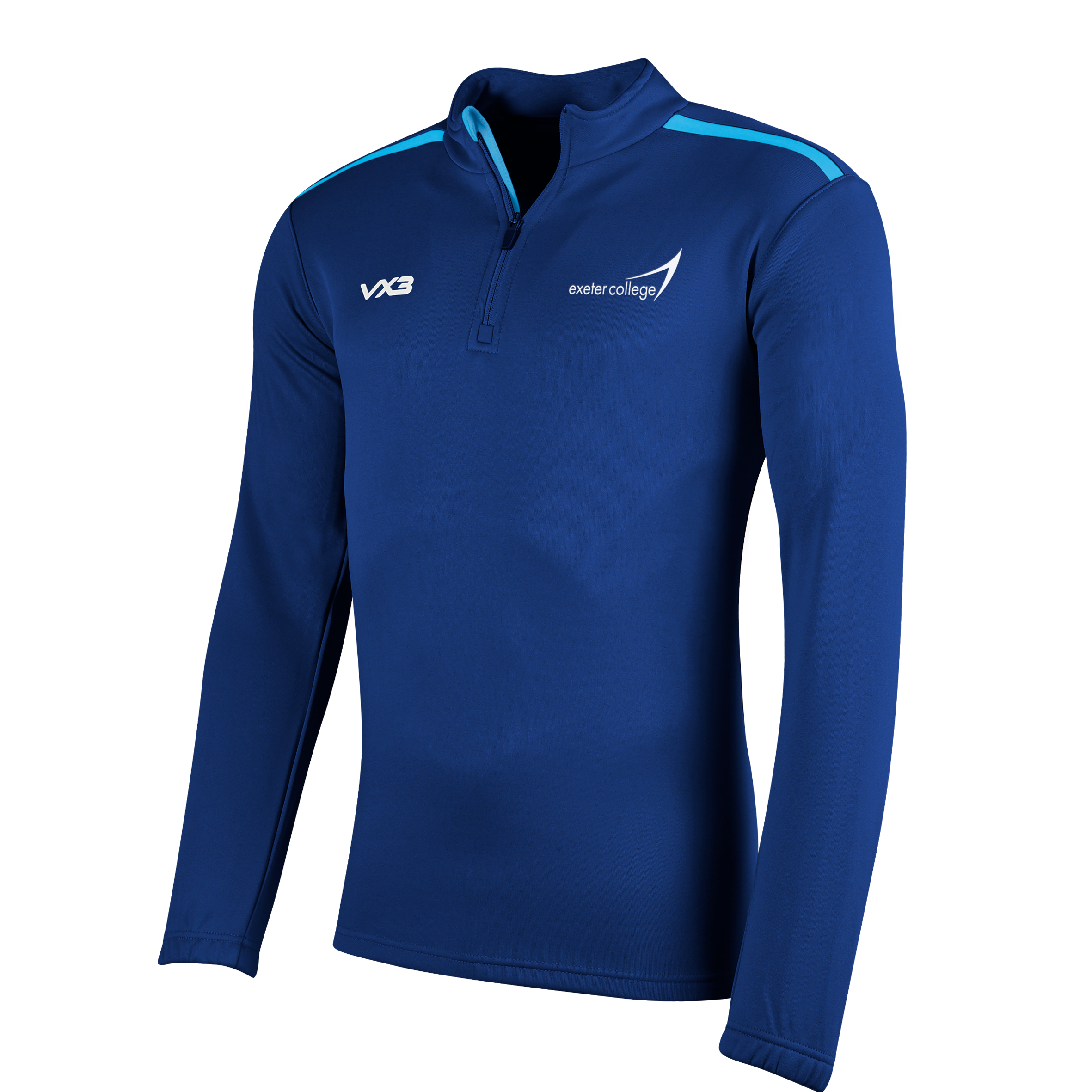 Exeter College Curriculum Fitness Instructor Fortis Half Zip Sweat Navy/Sky