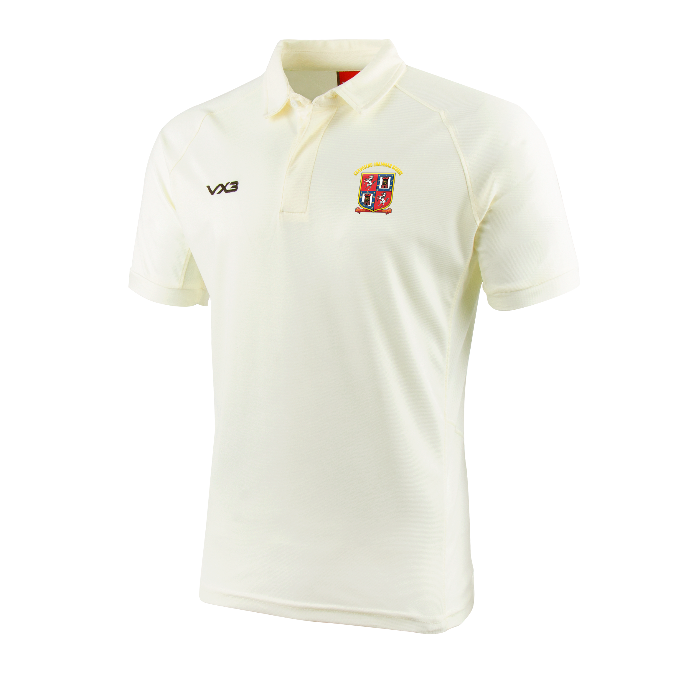 Gravesend Grammar School Cricket Whites Youth S/S Shirt