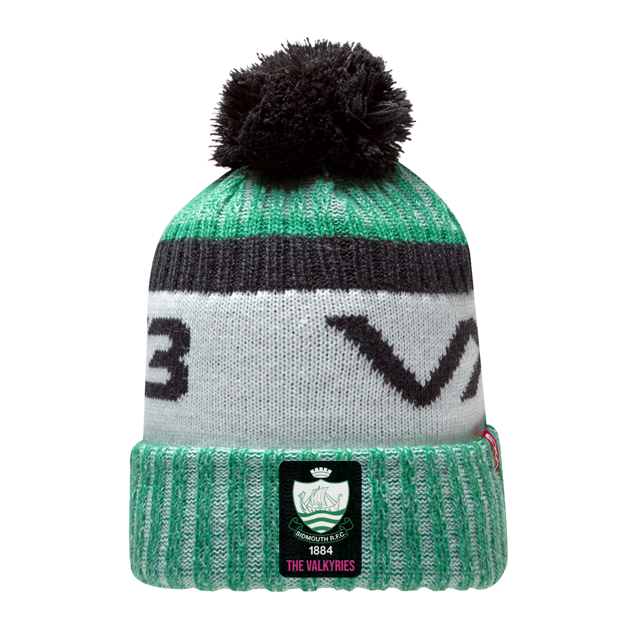 Sidmouth RFC Womens (The Valkyries) Marl Bobble Hat Emerald