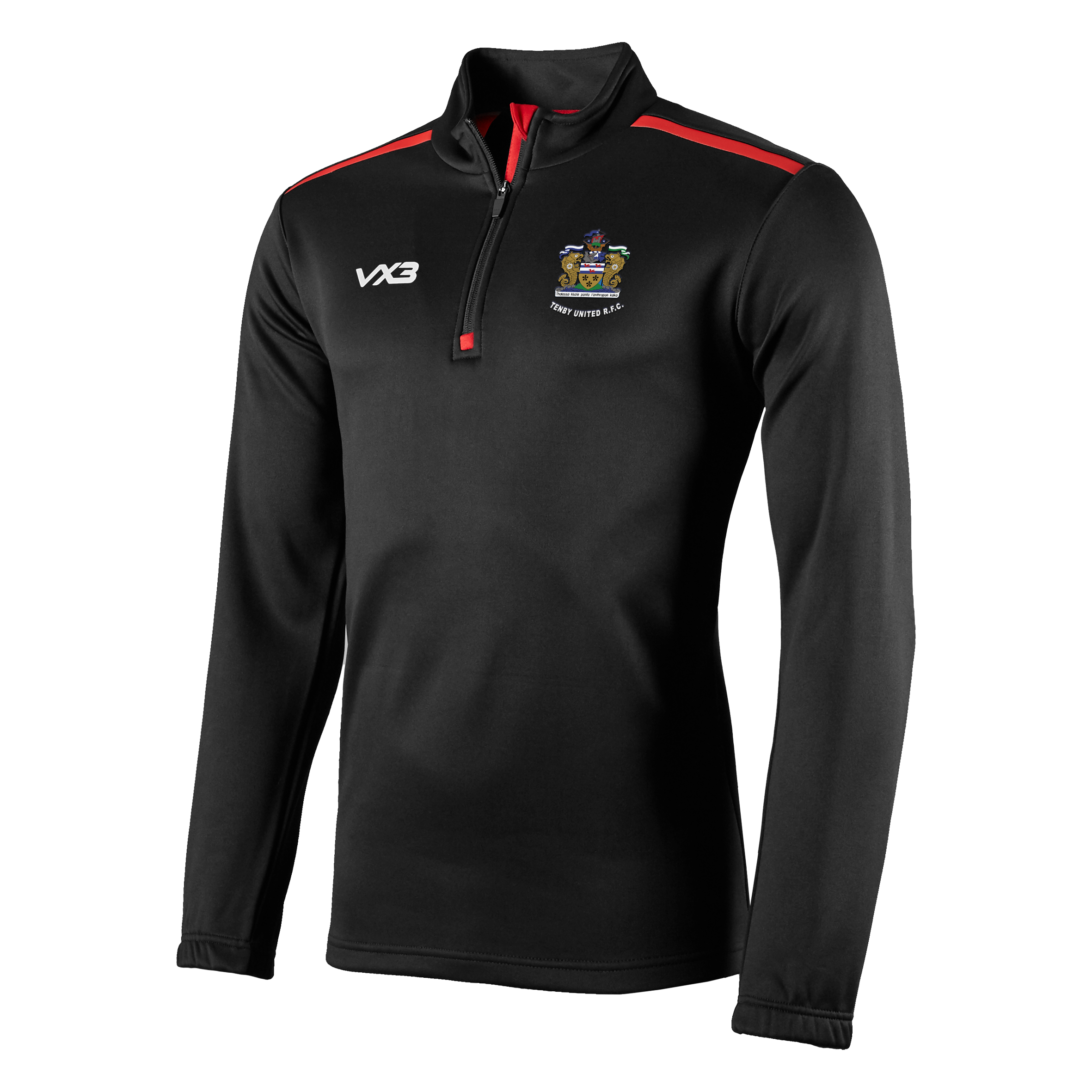 Tenby United RFC Fortis Youth Half Zip Sweat