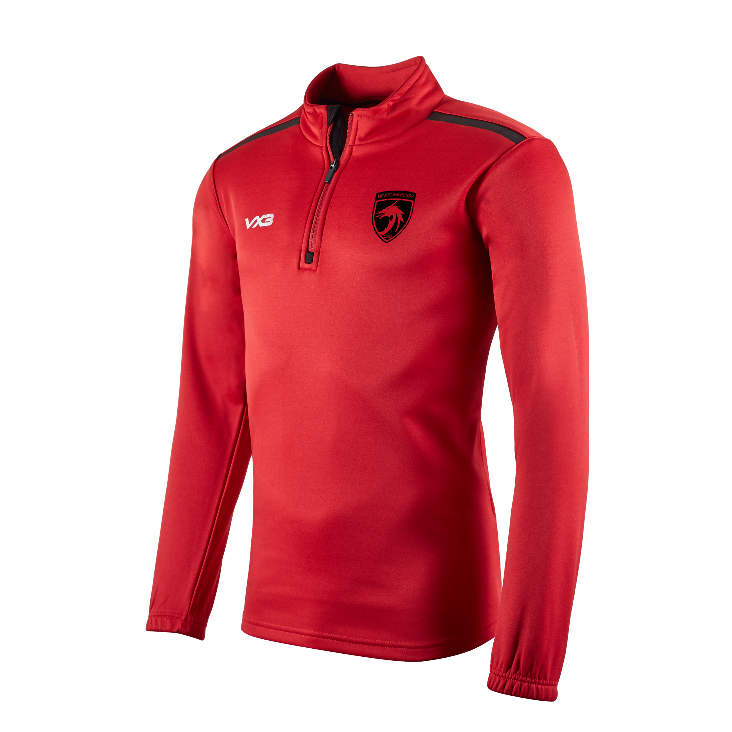Newtown RFC Fortis Youth Half Zip Sweat Red