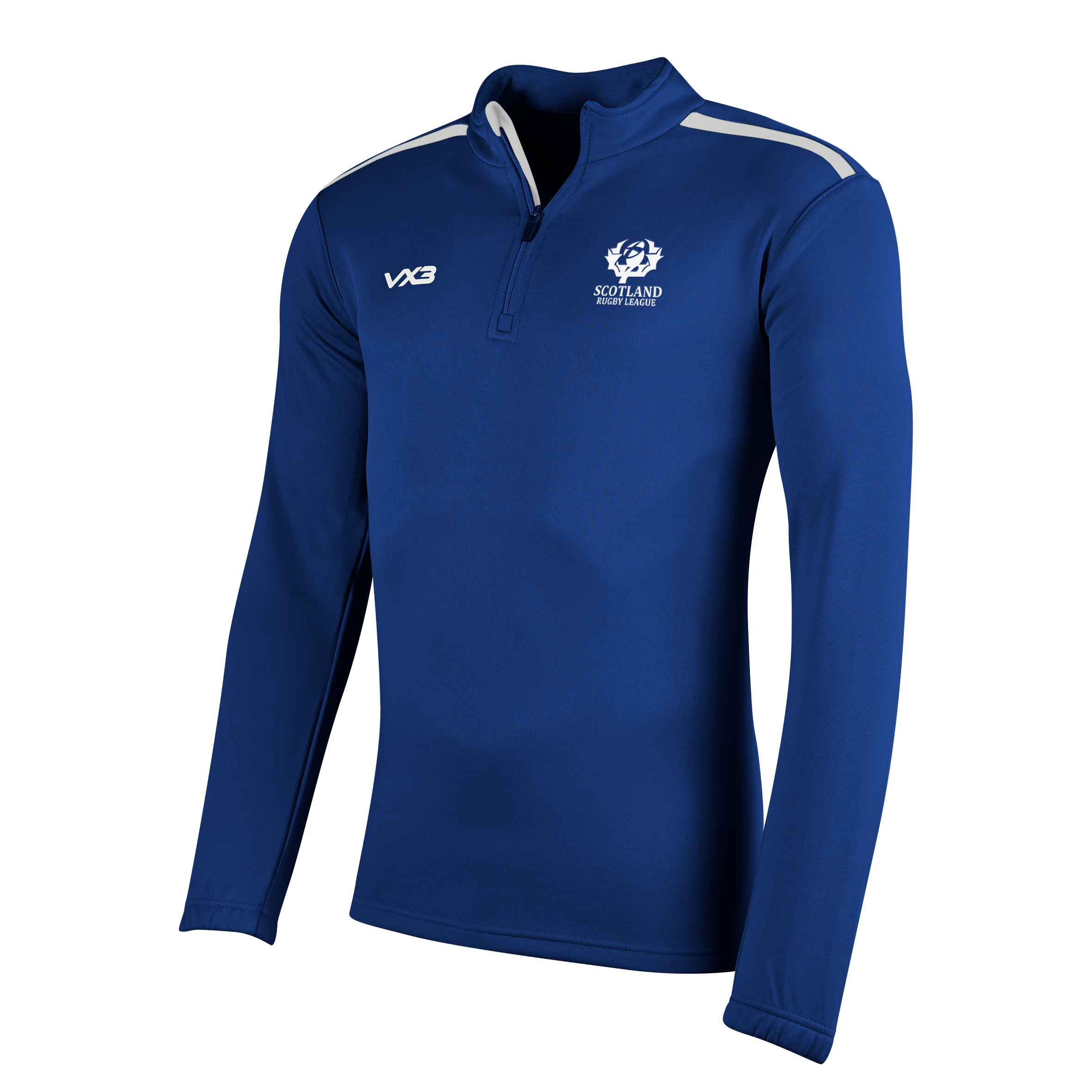 Scotland Rugby League Players Fortis Youth Half Zip Sweat