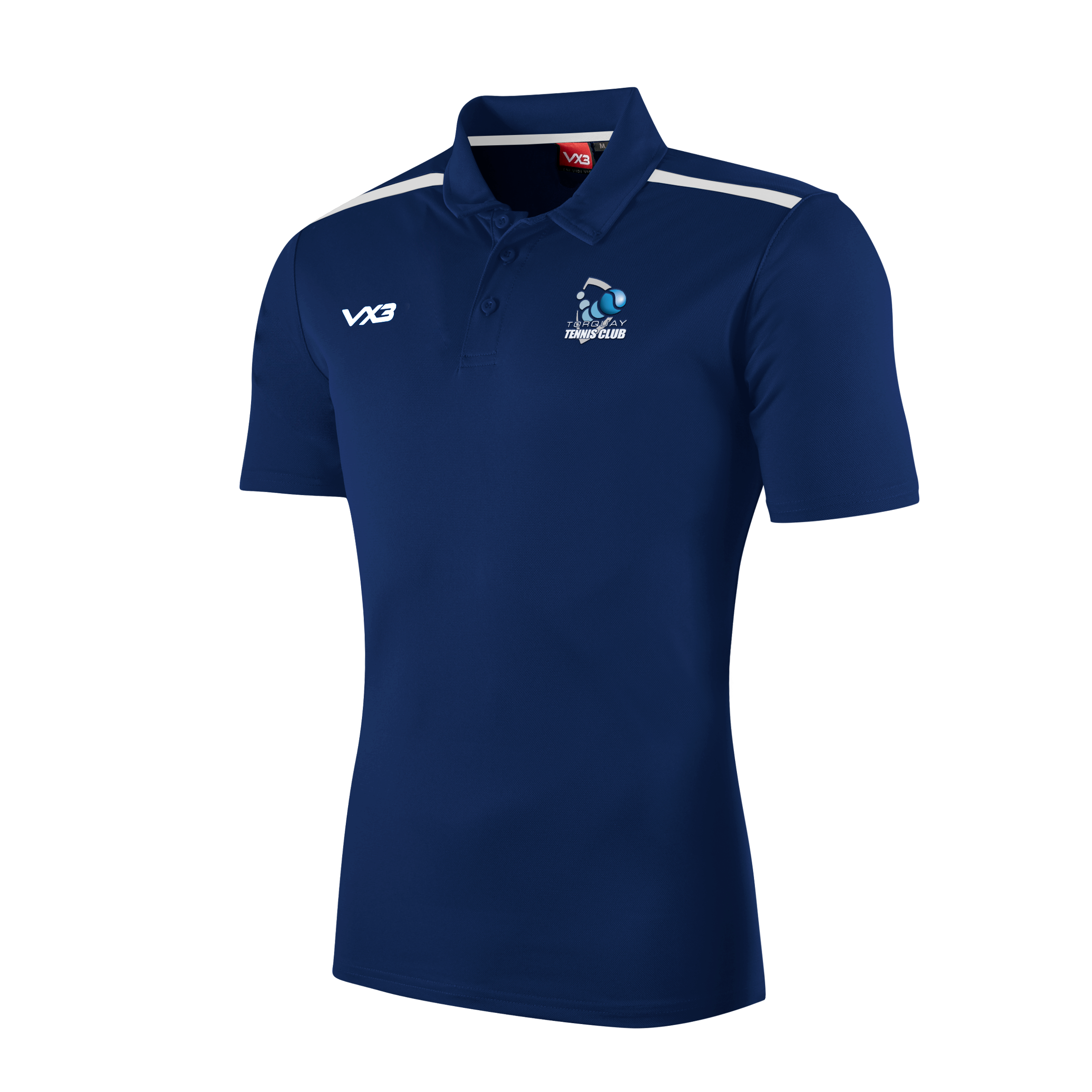 Torquay Tennis Club Fortis Youth Polo Navy/White