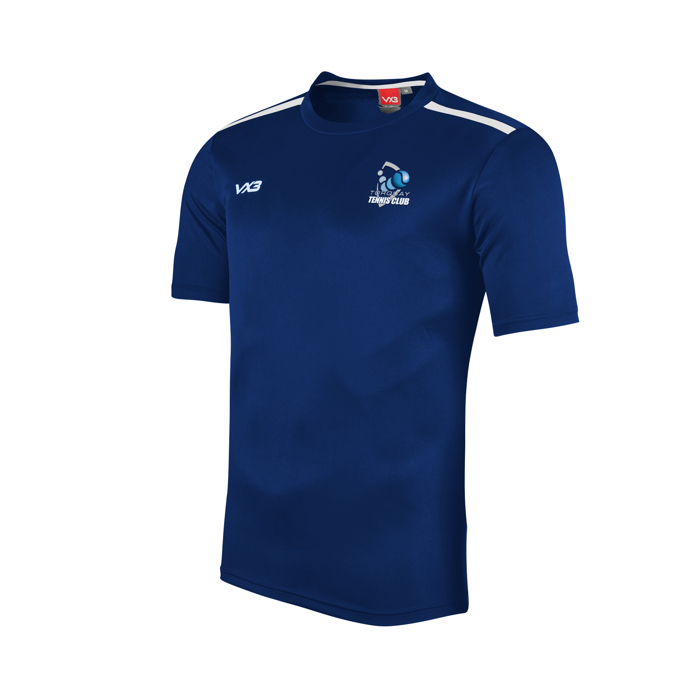 Torquay Tennis Club Fortis Tee Navy/White