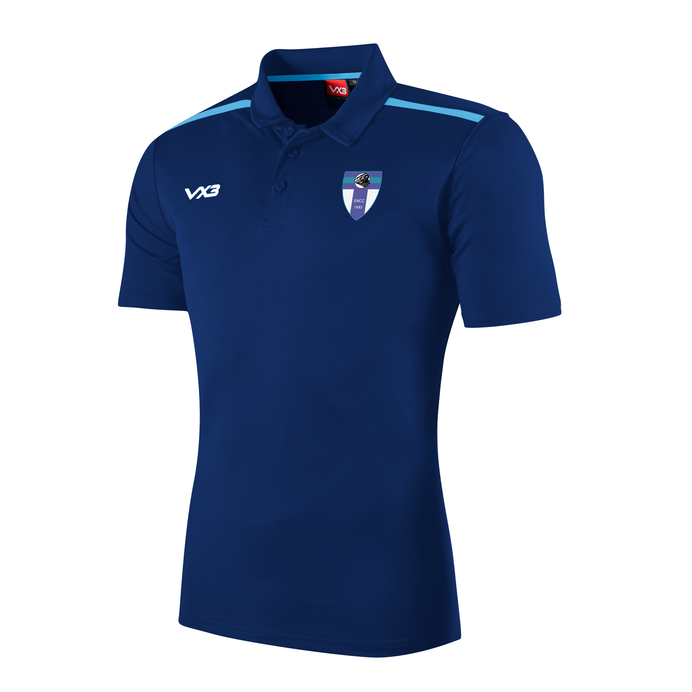 South Nutfield Cricket Club Fortis Youth Polo Navy/Sky