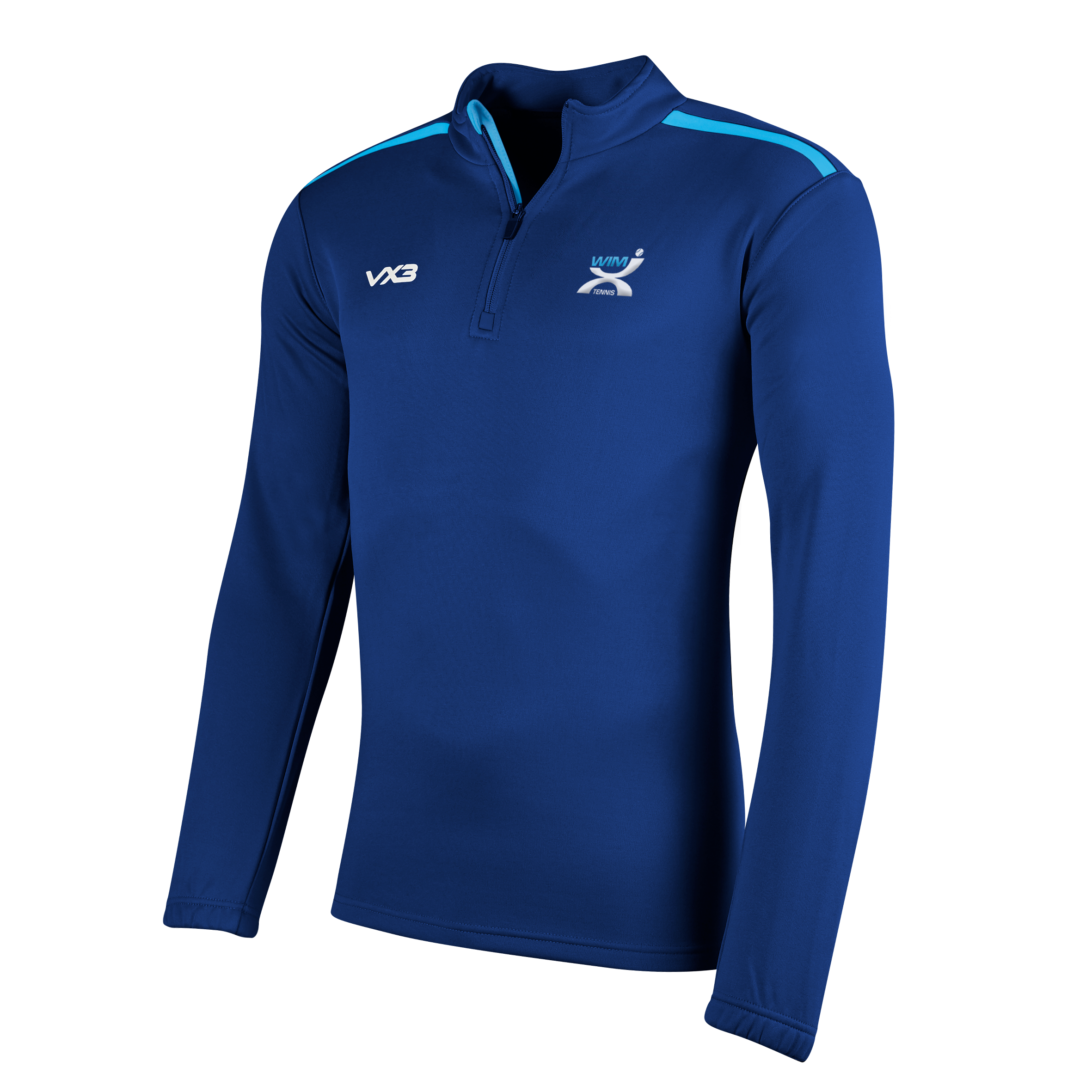 WIMX Tennis Fortis Half Zip Sweat Navy/Sky