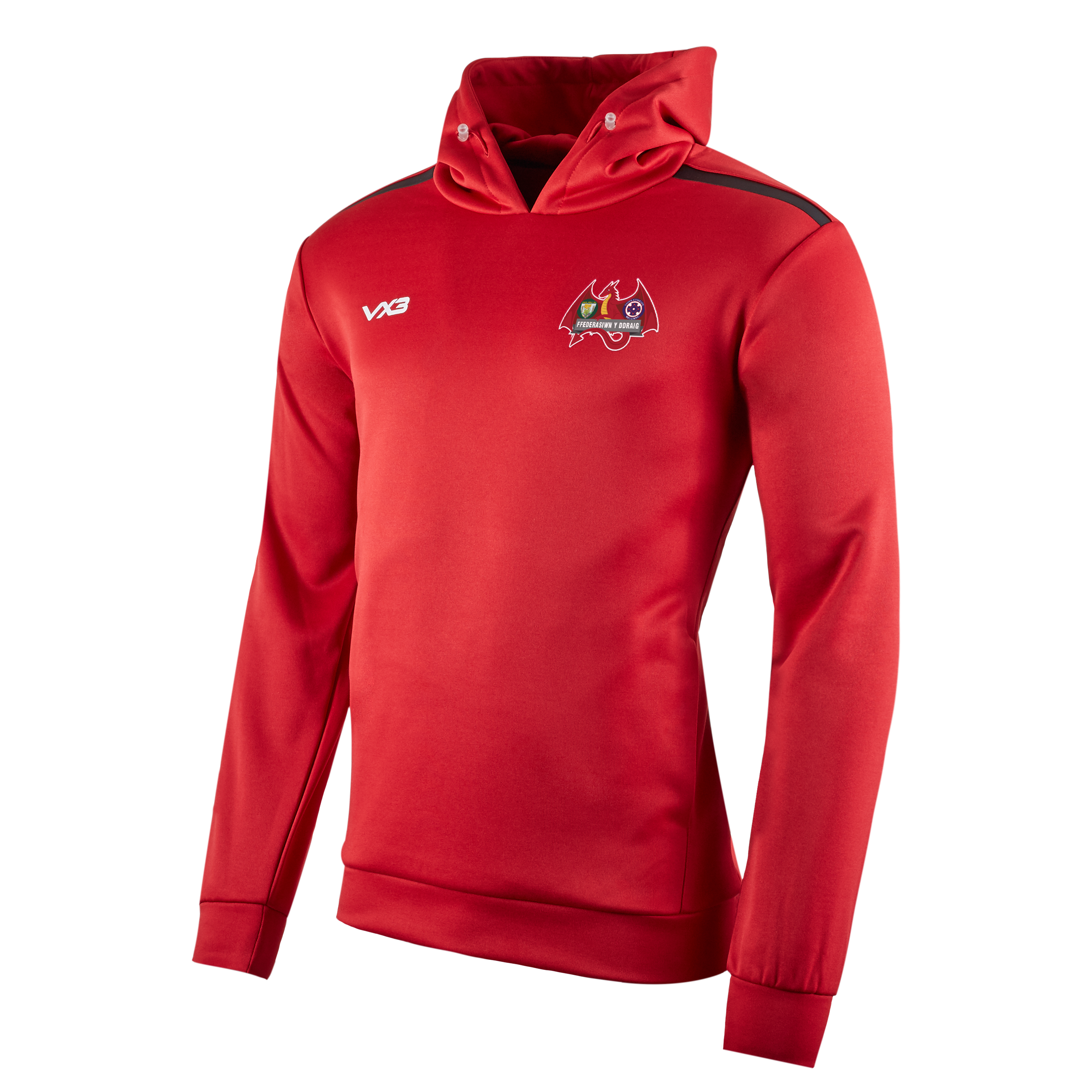 Ffederasiwn y Ddraig Fortis Hoodie Red