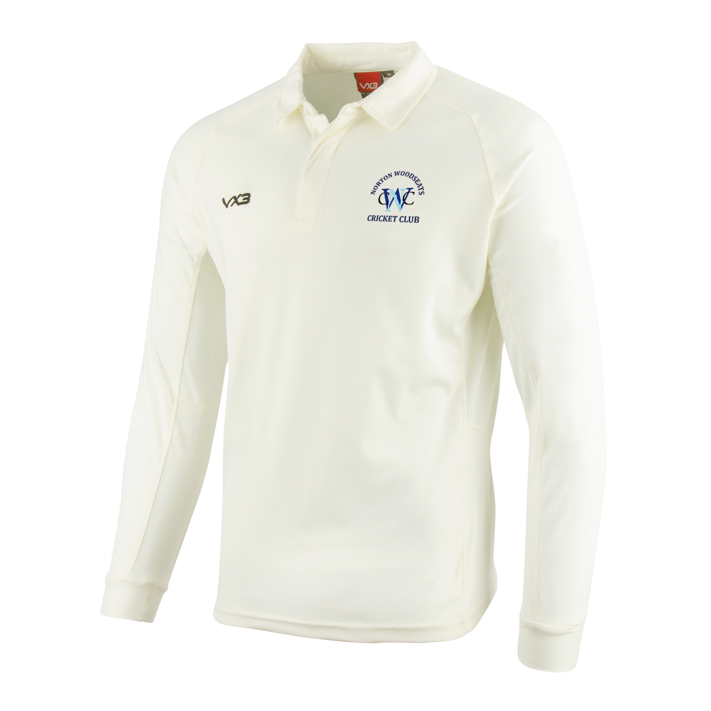 Norton Woodseats Cricket Club Whites L/S Shirt