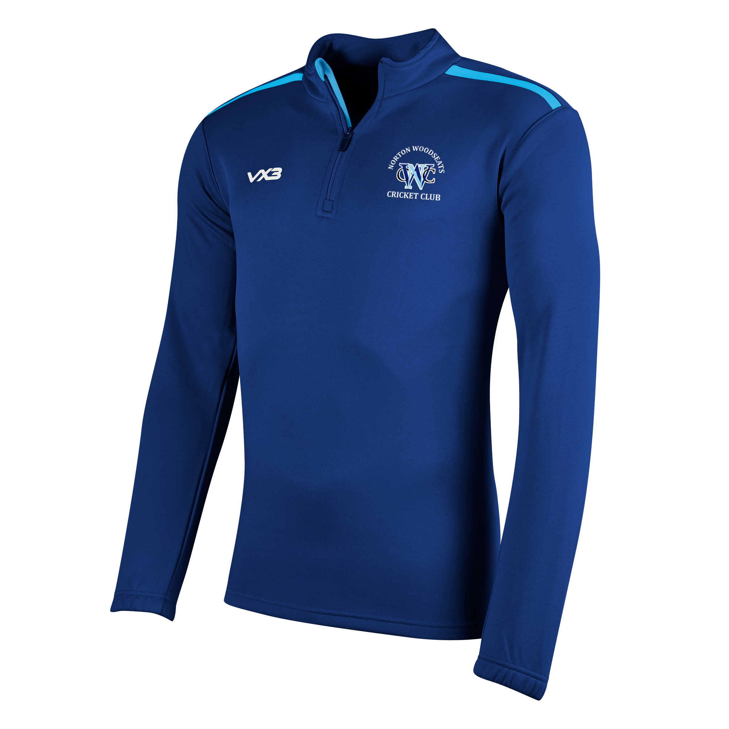 Norton Woodseats Cricket Club Fortis Youth Half Zip Sweat