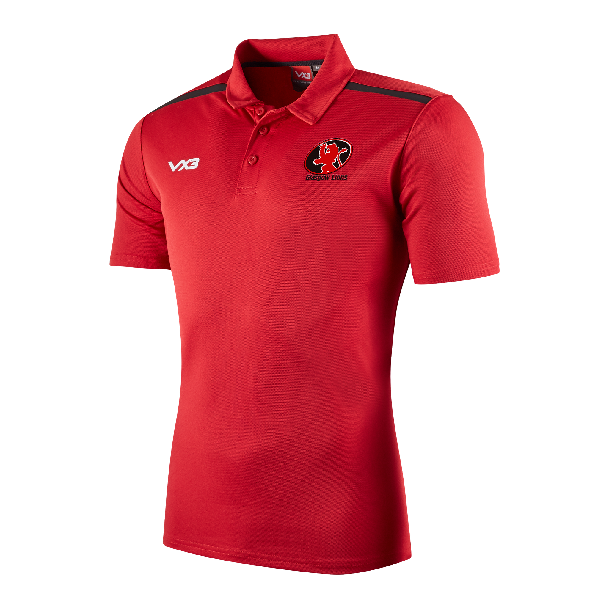 Glasgow Lions Touch Team Fortis Polo Red