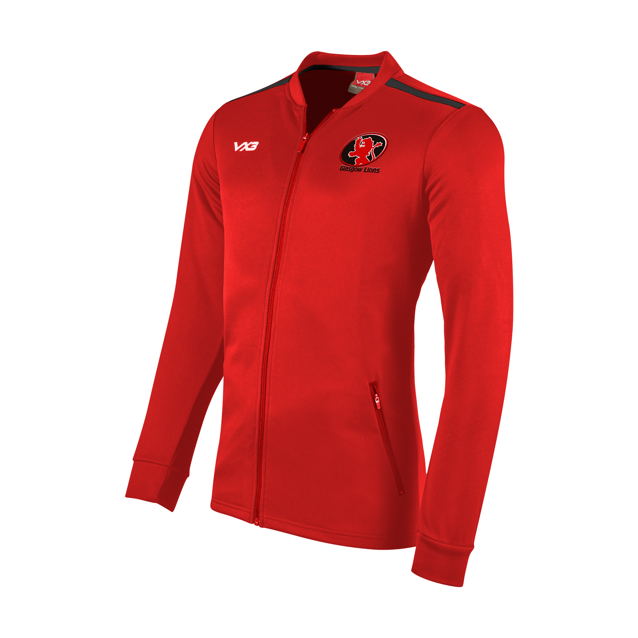 Glasgow Lions Touch Team Fortis Presentation Jacket Red