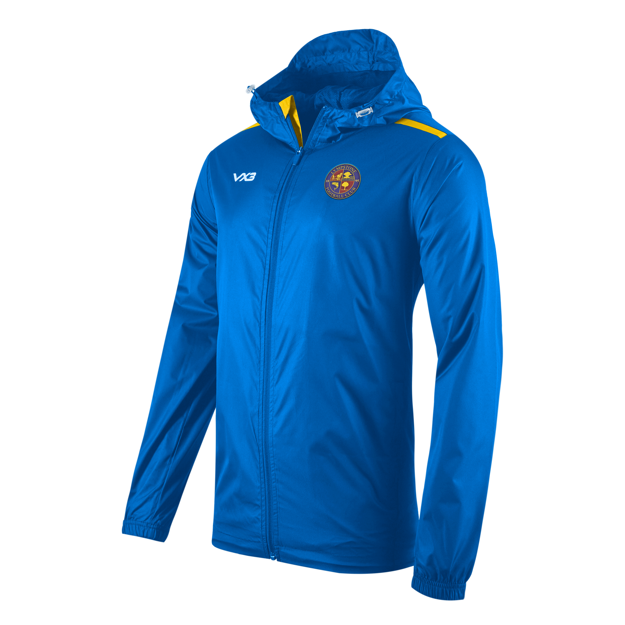 Lympstone FC Fortis Youth Full Zip Rain Jacket Royal