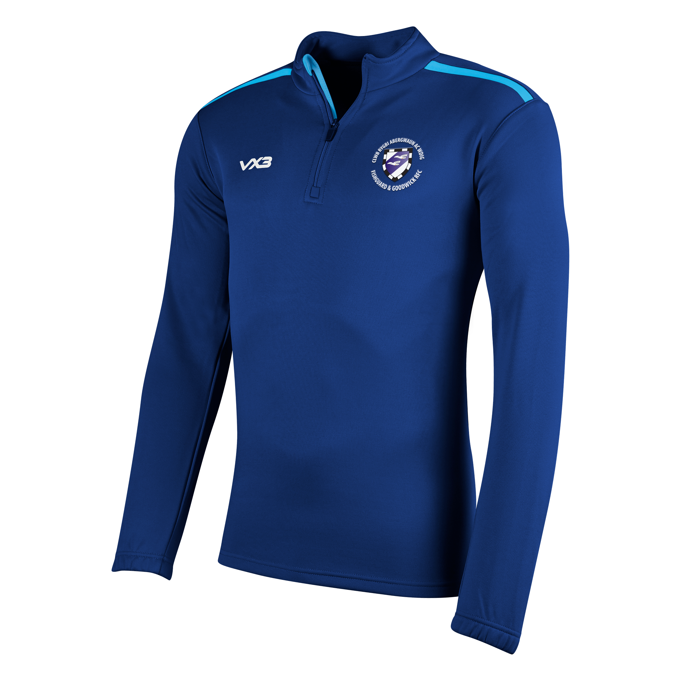 Fishguard and Goodwick RFC Fortis Half Zip Sweat Navy – VX3