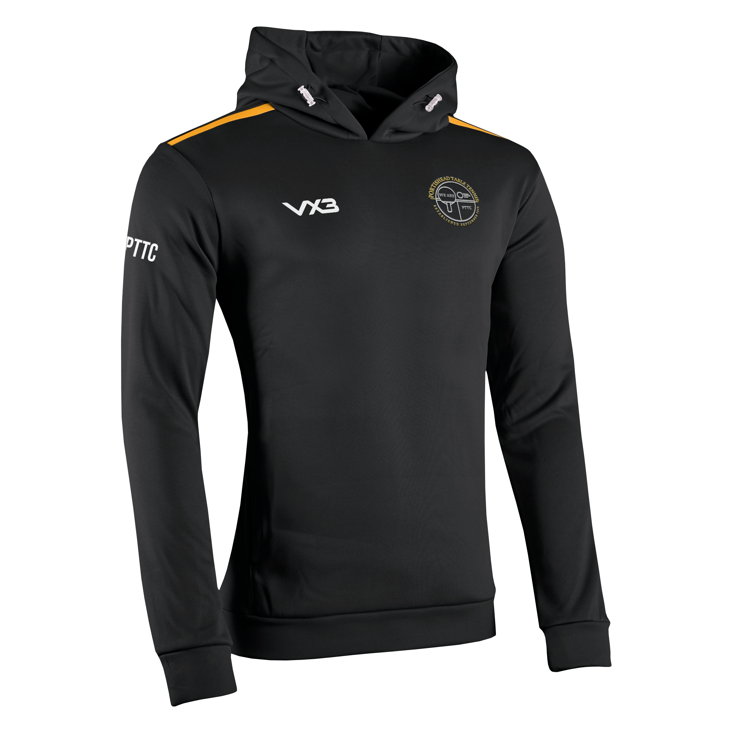 Portishead Table Tennis Club Seniors Fortis Hoodie Black