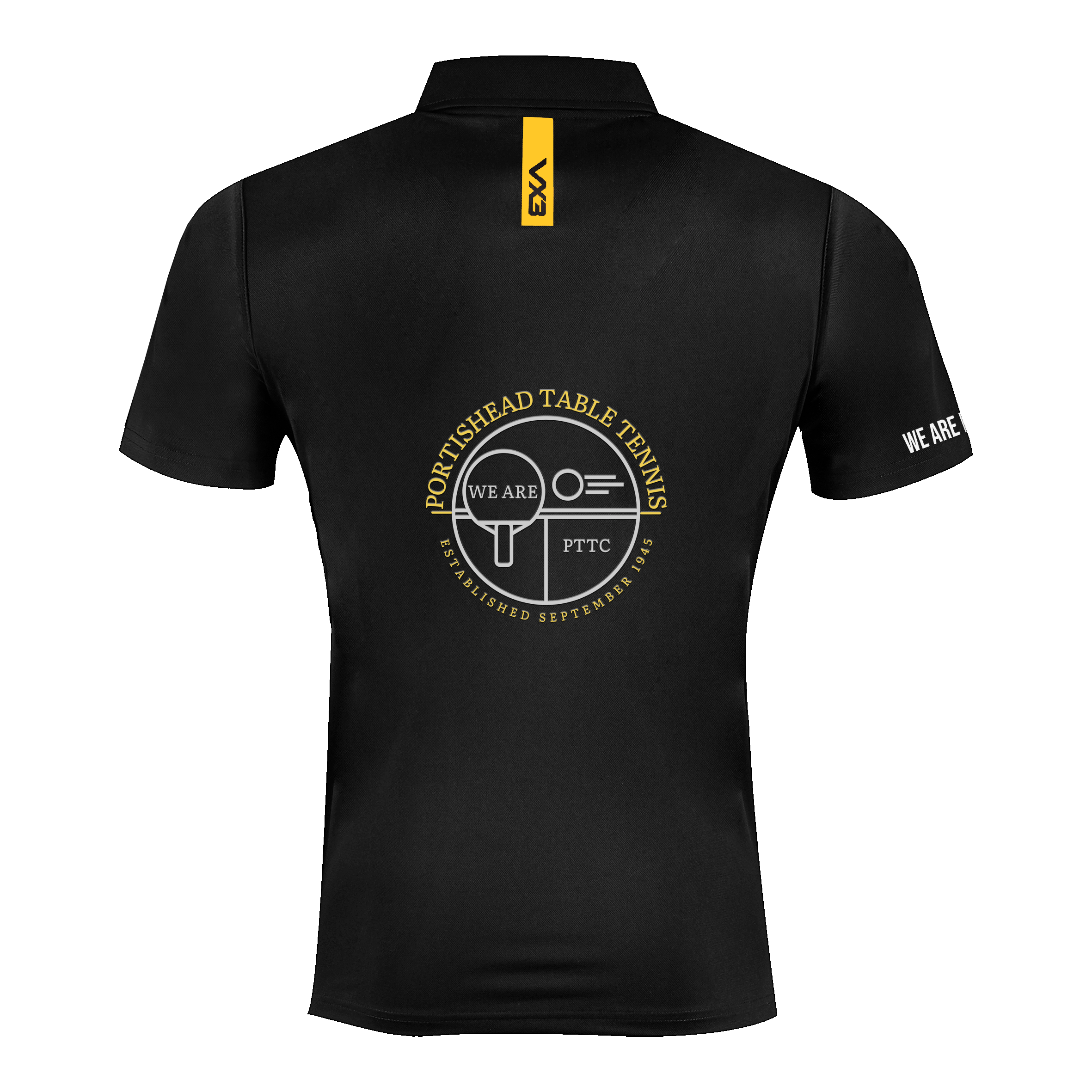 Portishead Table Tennis Club Seniors Fortis Tee Black