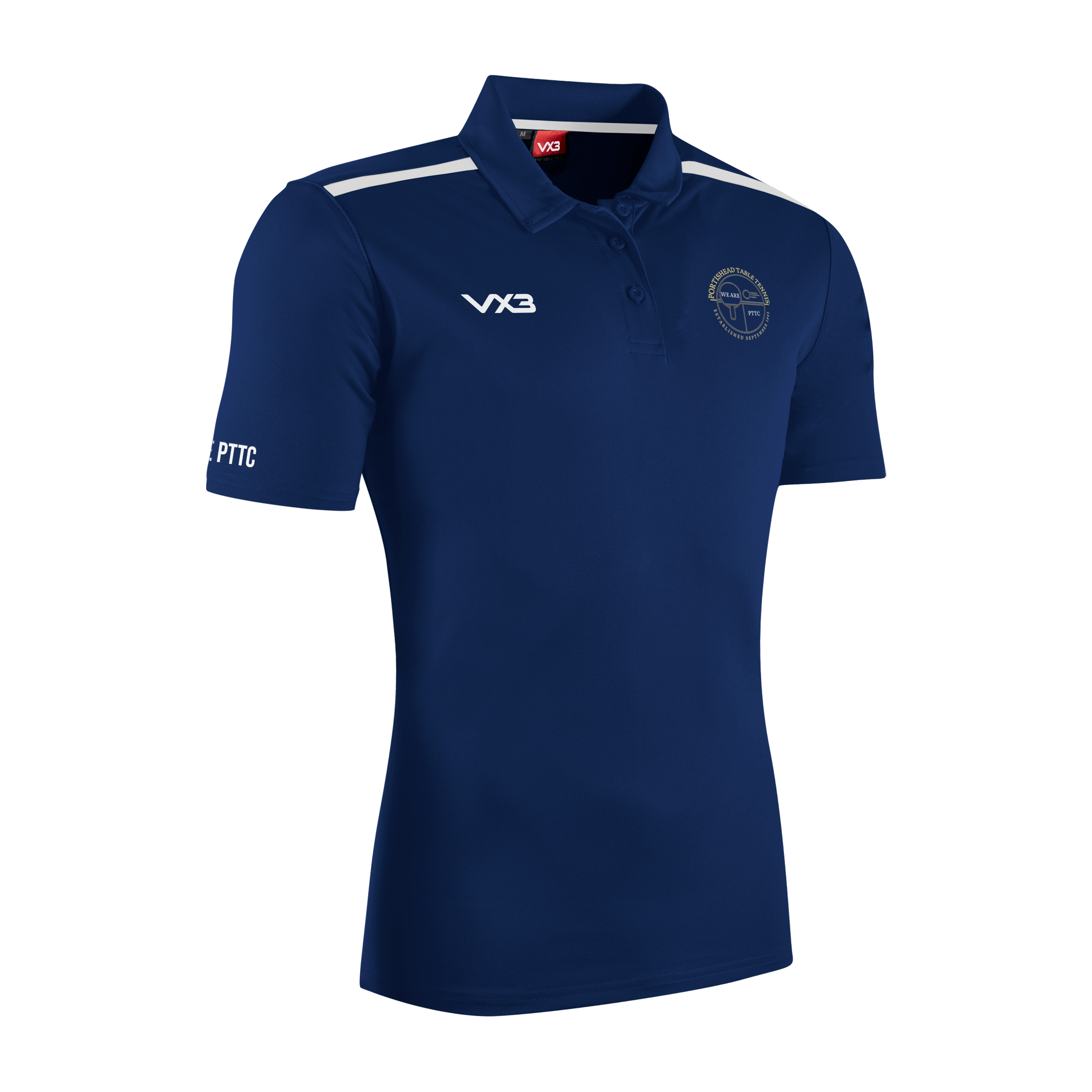 Portishead Table Tennis Club Youth Fortis Polo Navy