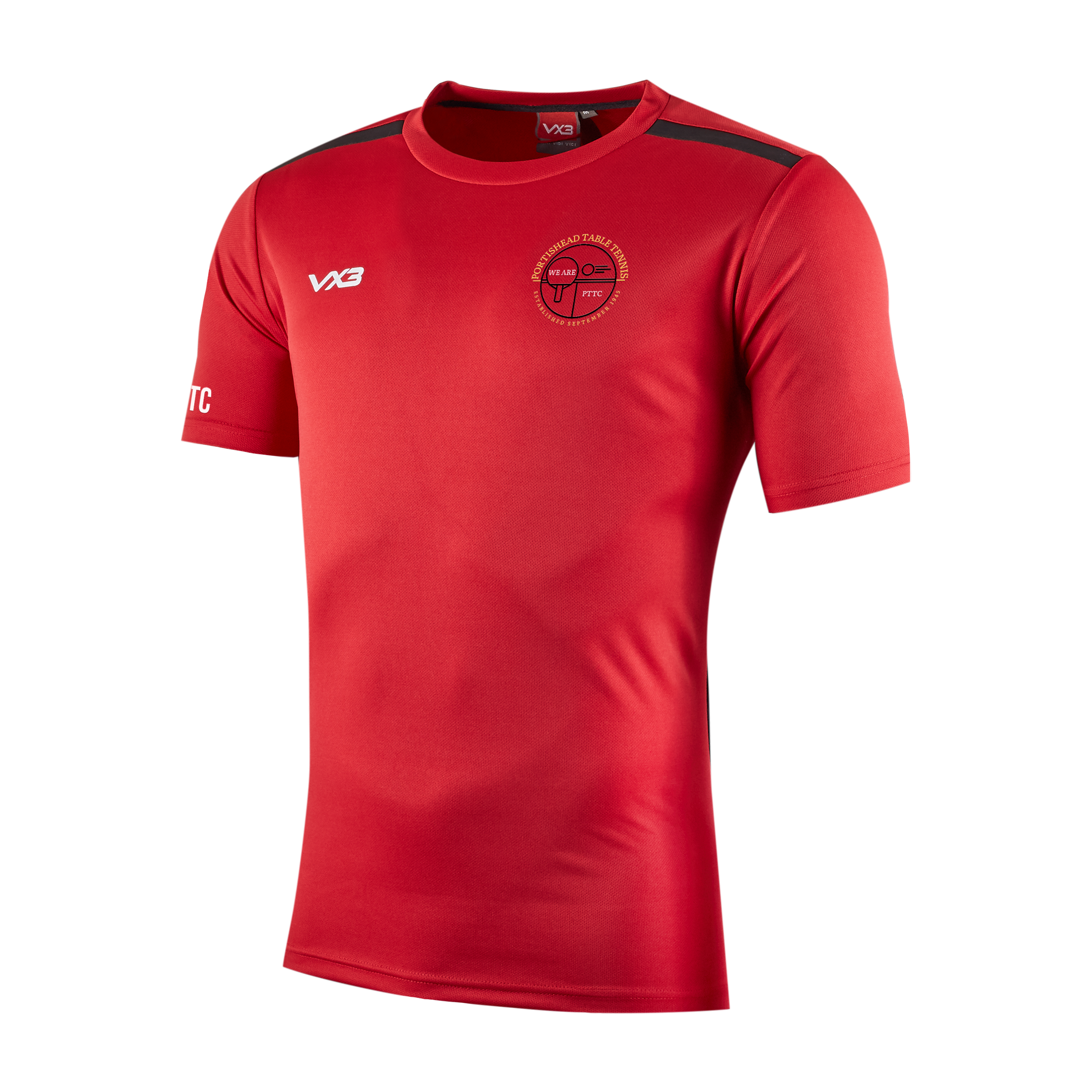 Portishead Table Tennis Club Seniors Fortis Tee Red