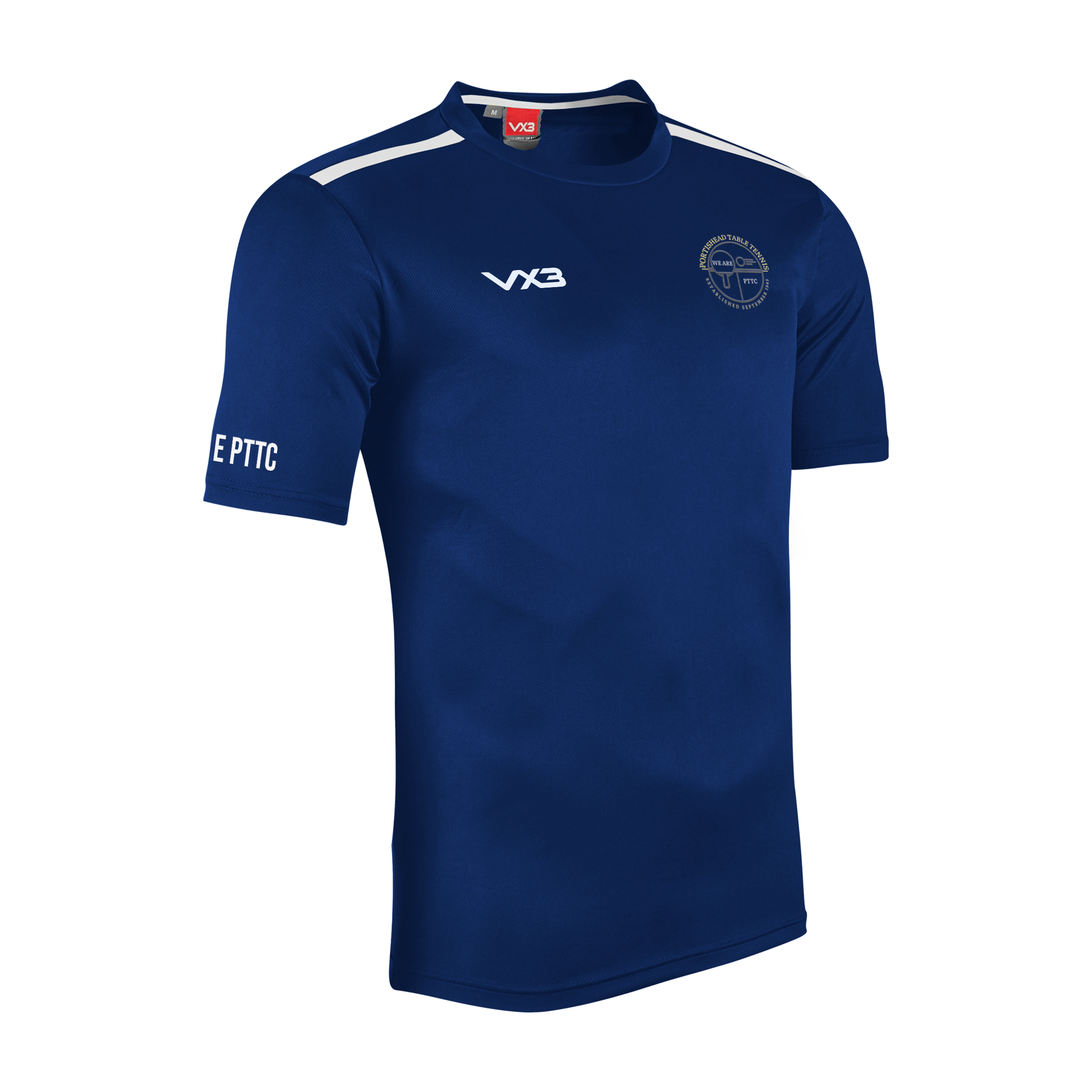 Portishead Table Tennis Club Seniors Fortis Tee Navy