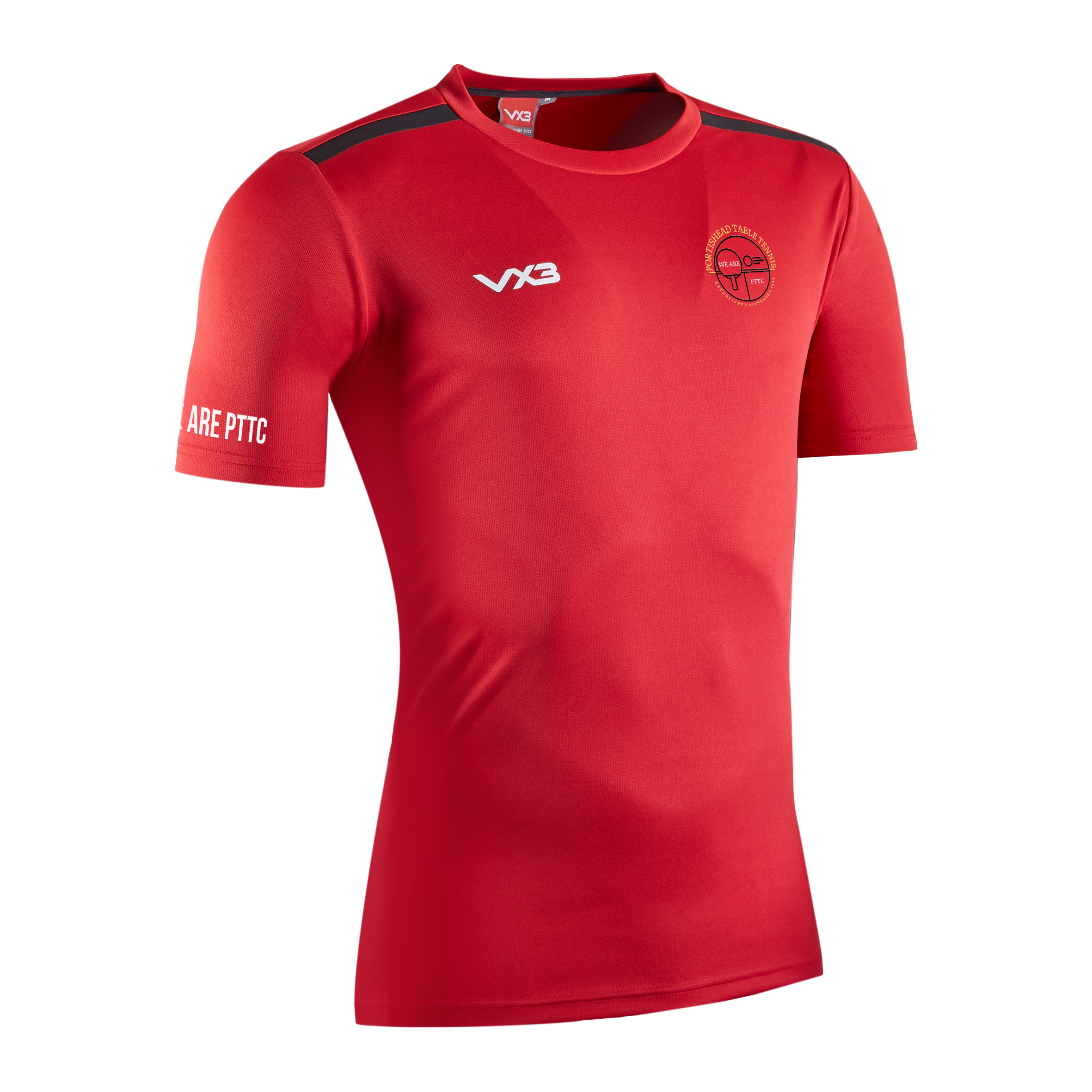 Portishead Table Tennis Club Youth Fortis Tee Red