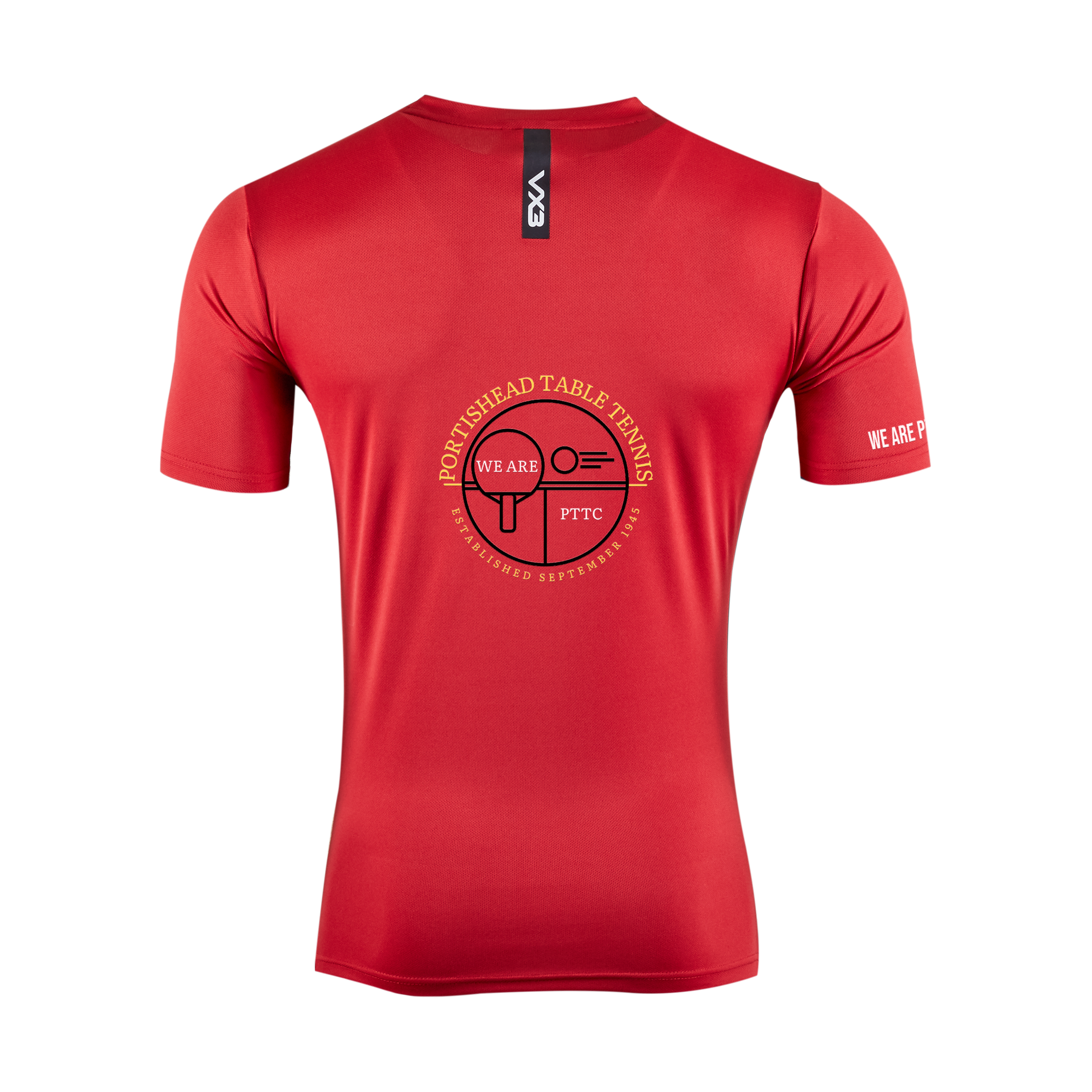Portishead Table Tennis Club Youth Fortis Tee Red