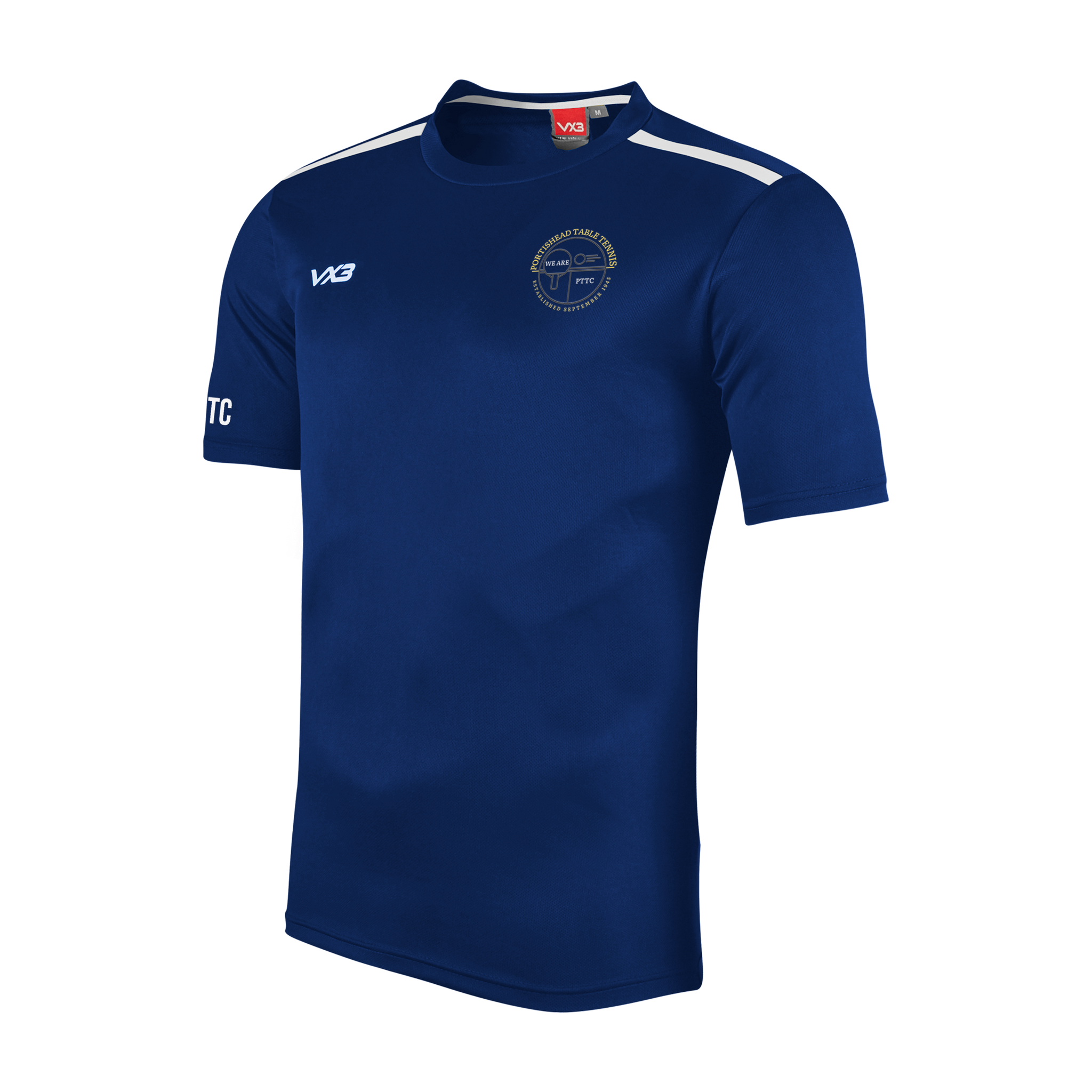 Portishead Table Tennis Club Youth Fortis Tee Navy