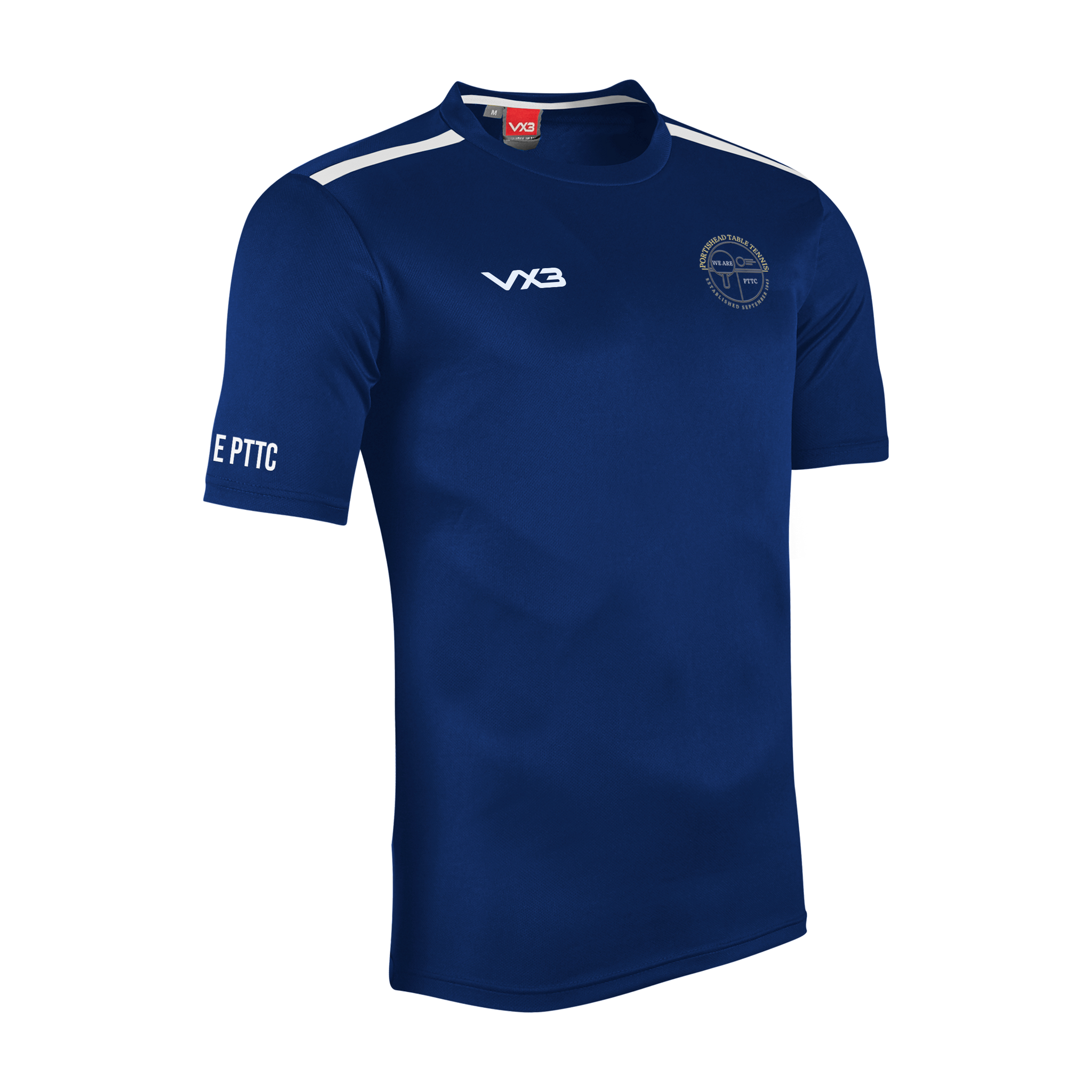 Portishead Table Tennis Club Youth Fortis Tee Navy