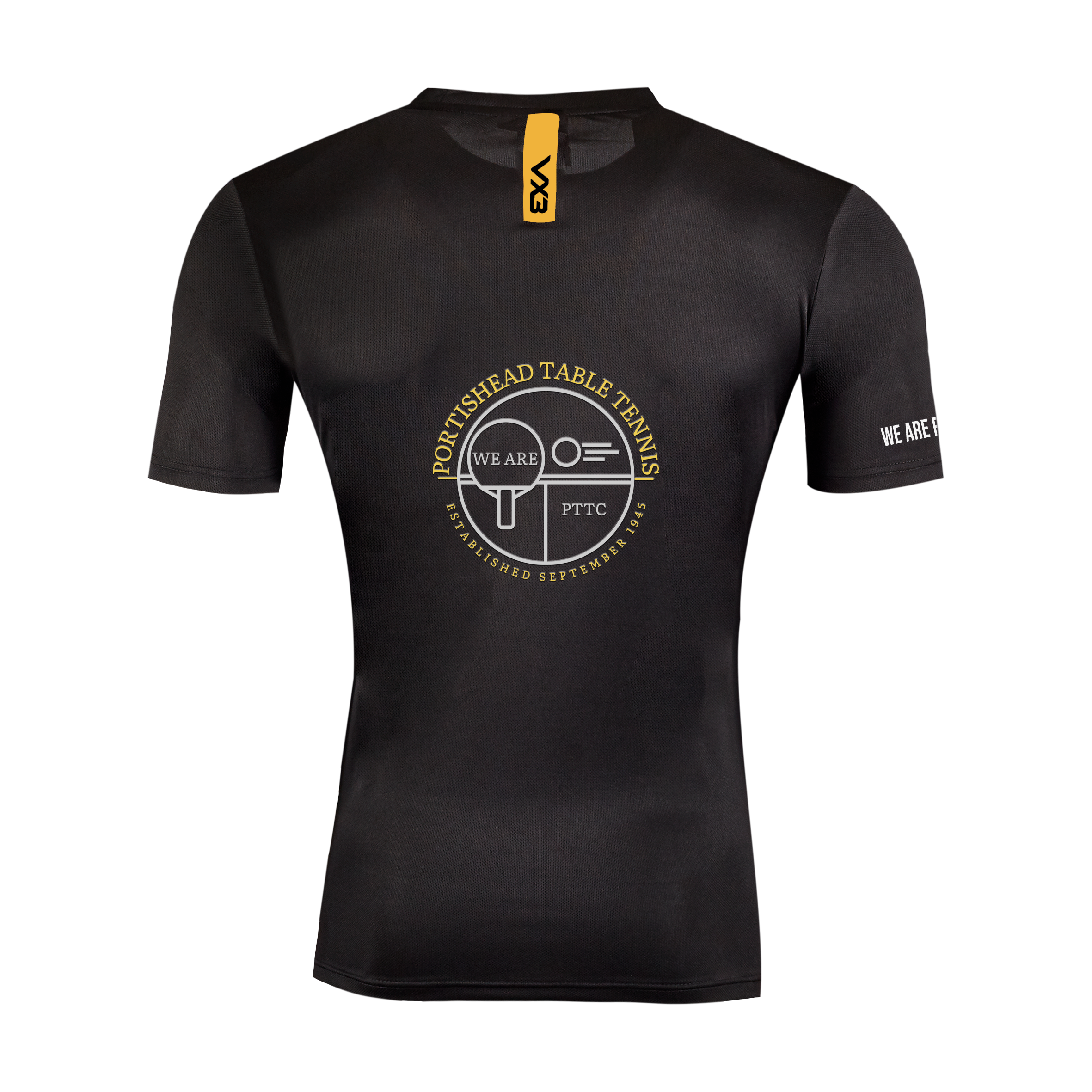 Portishead Table Tennis Club Youth Fortis Tee Black