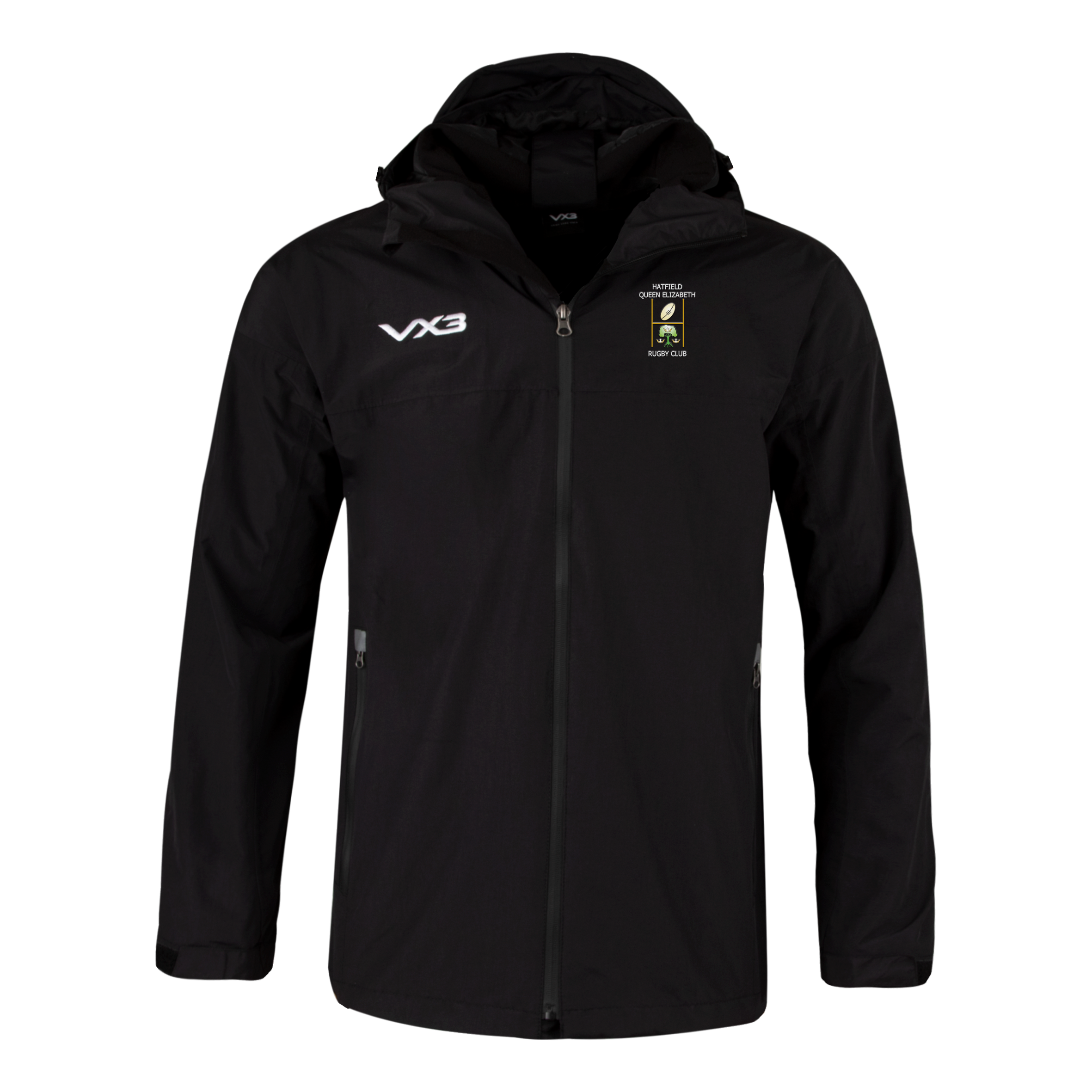 Hatfield Queen Elizabeth Rugby Club Protego Waterproof Jacket – VX3