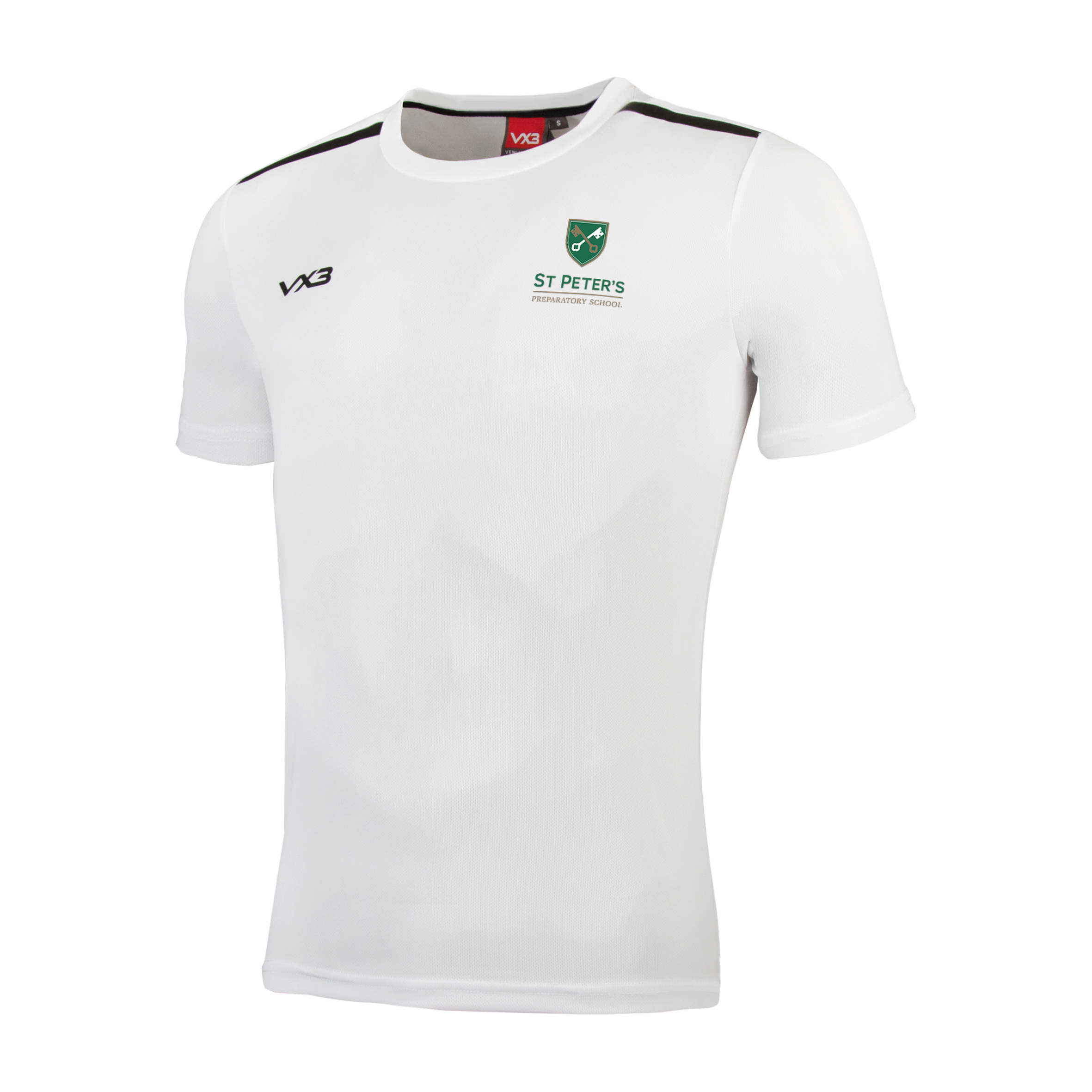 St Peters Prep School Fortis Tee White