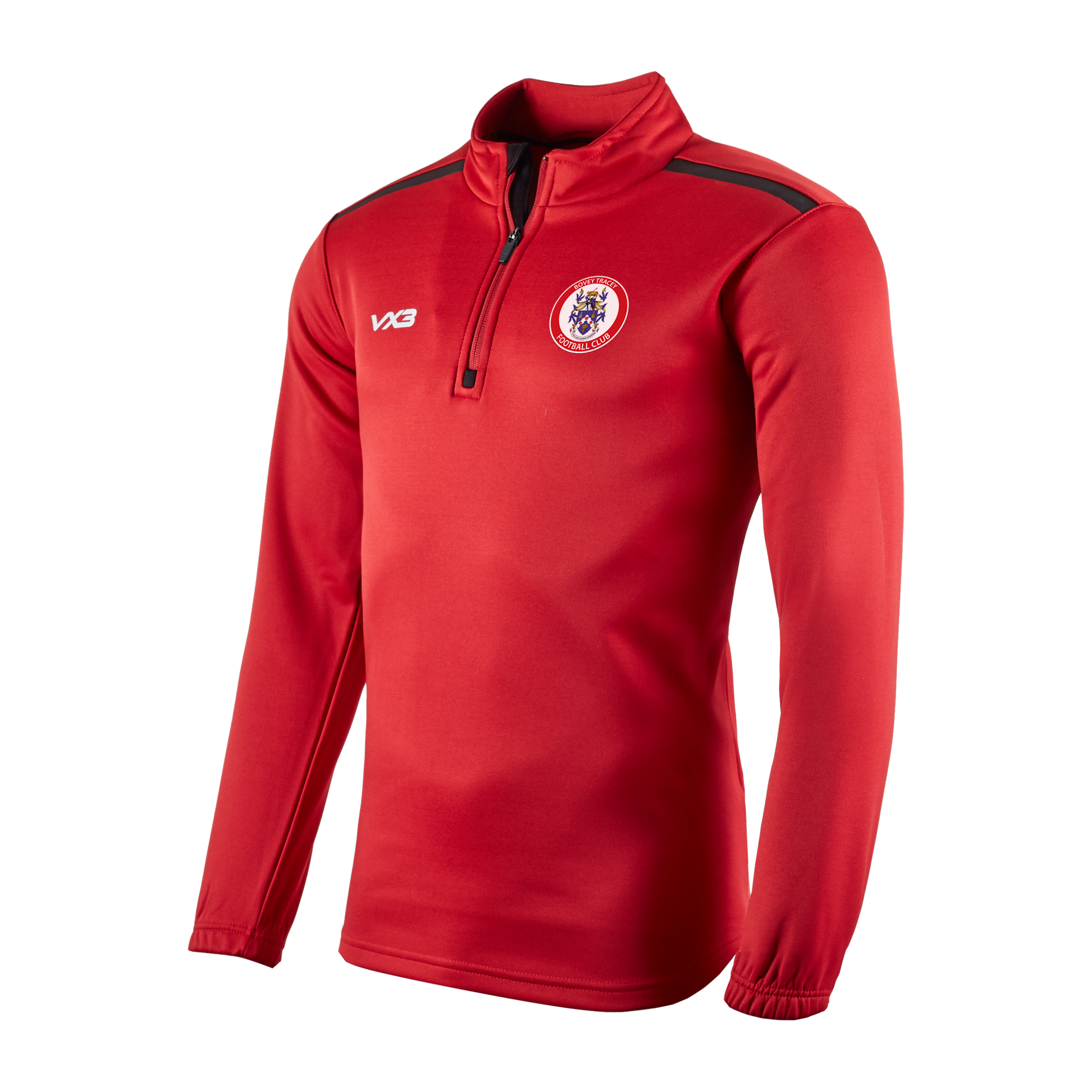 Bovey Tracey AFC Fortis Half Zip Sweat Red