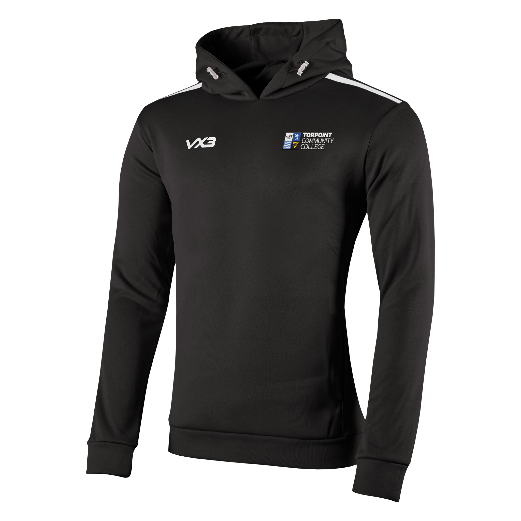 Torpoint Community College Fortis Youth Hoodie Black