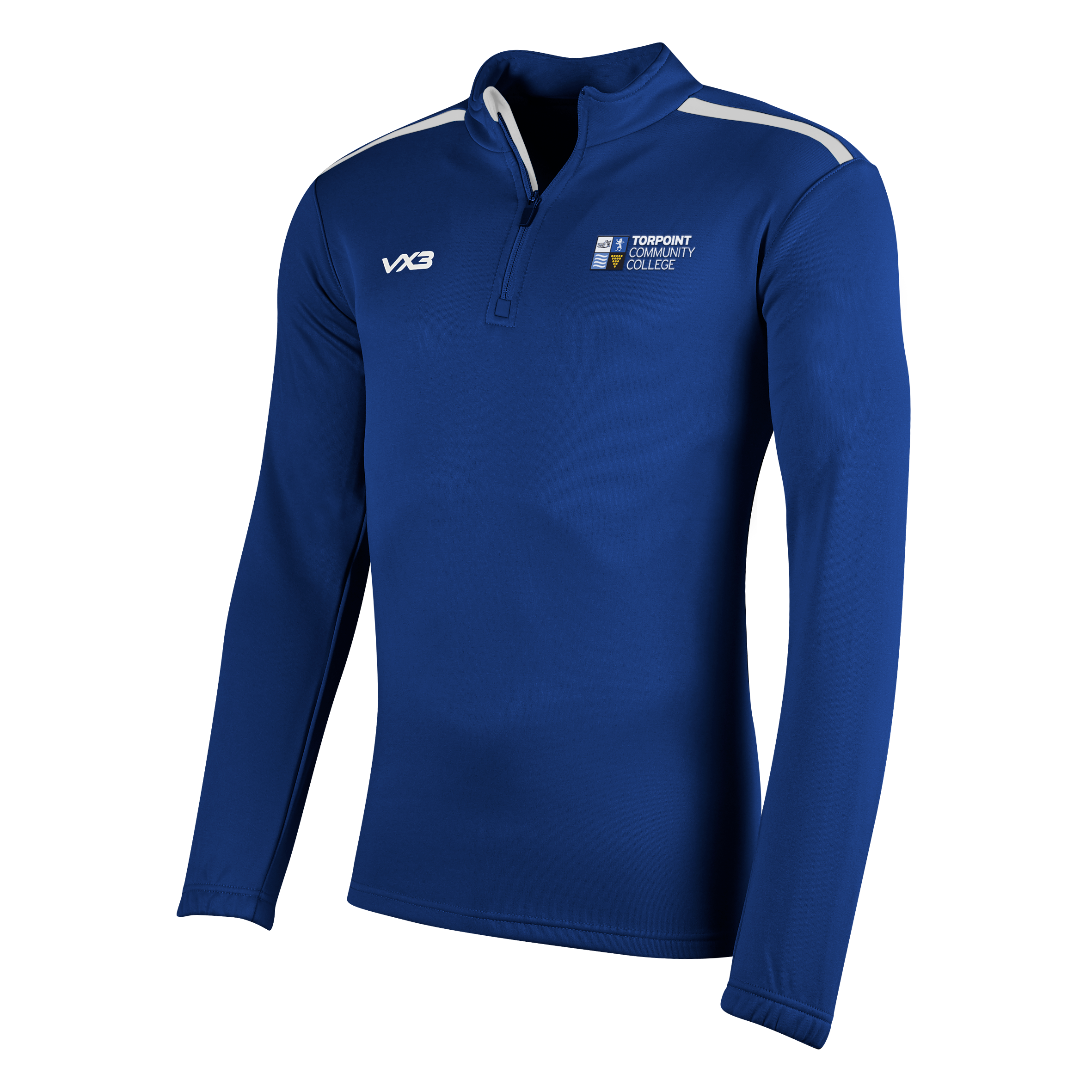 Torpoint Community College Fortis Youth Half Zip Sweat Navy