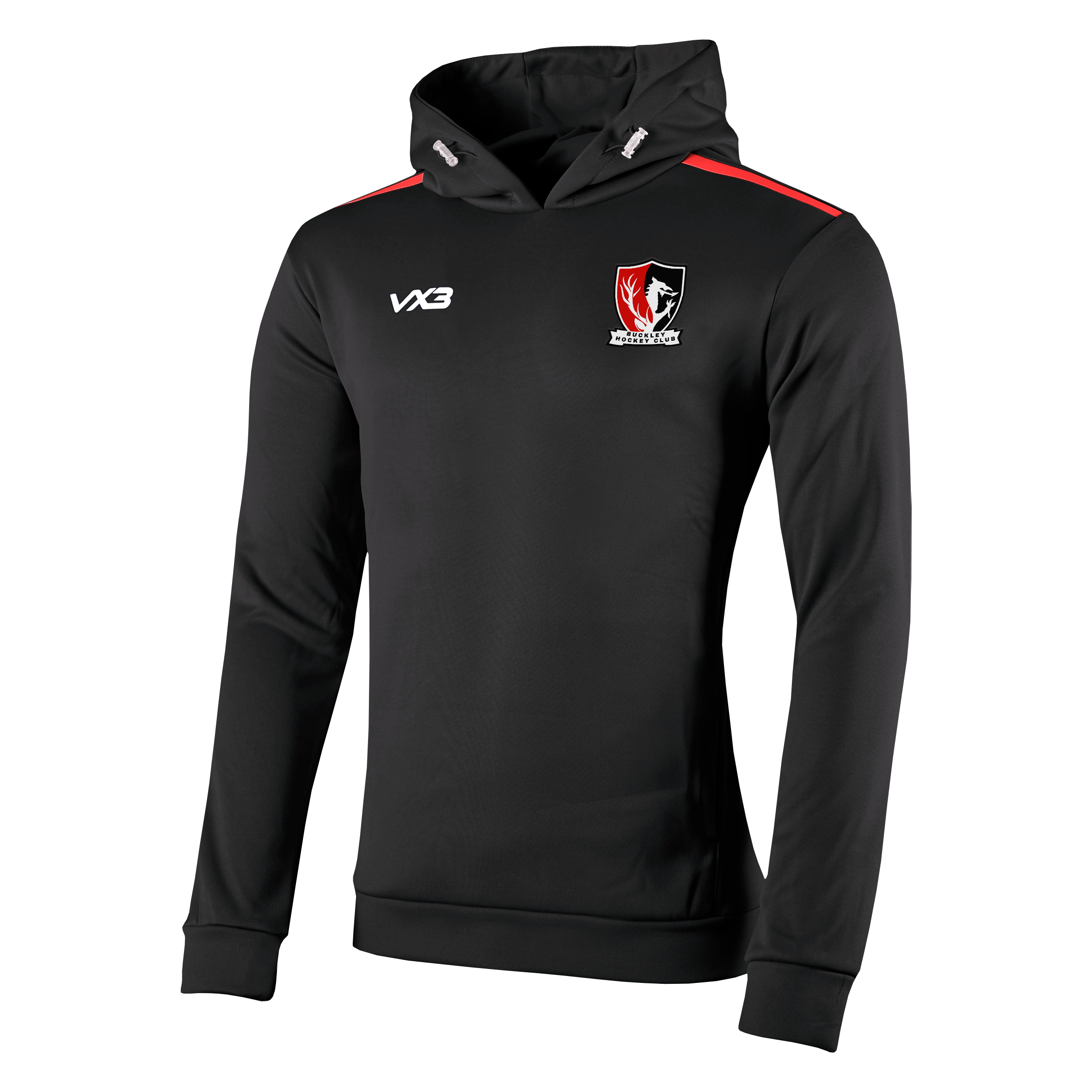 Buckley Hockey Club Fortis Youth Hoodie Black