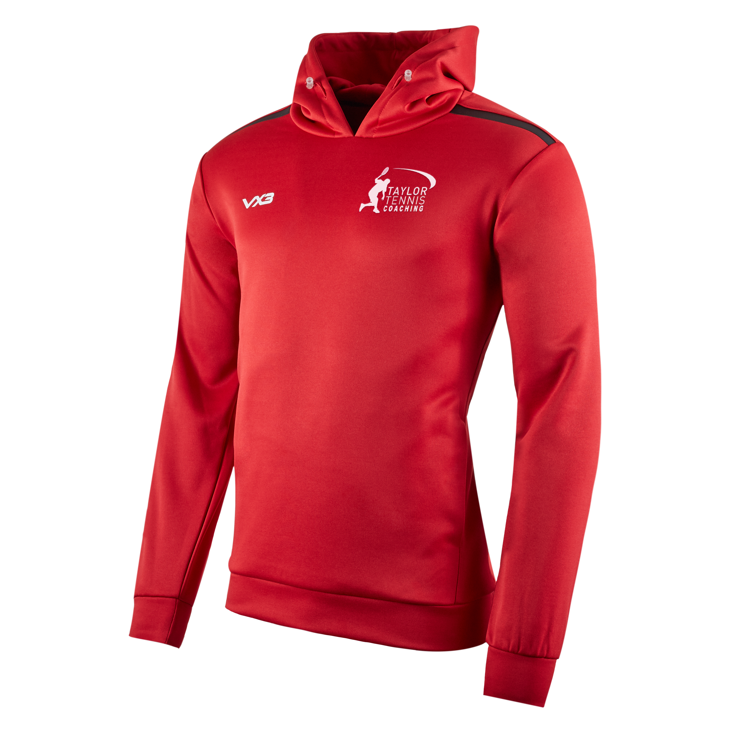 Taylor Tennis Coaching Fortis Youth Hoodie Red/Black