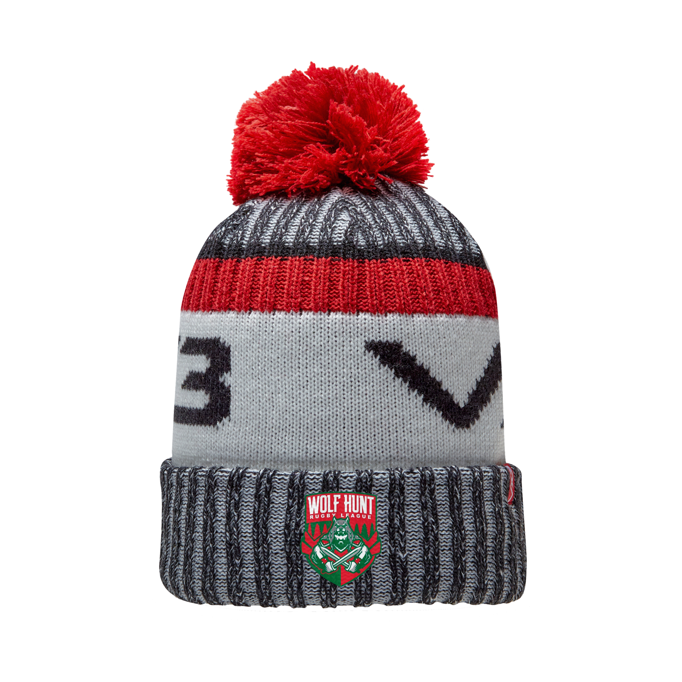 Wolf Hunt Rugby League Marl Bobble Hat