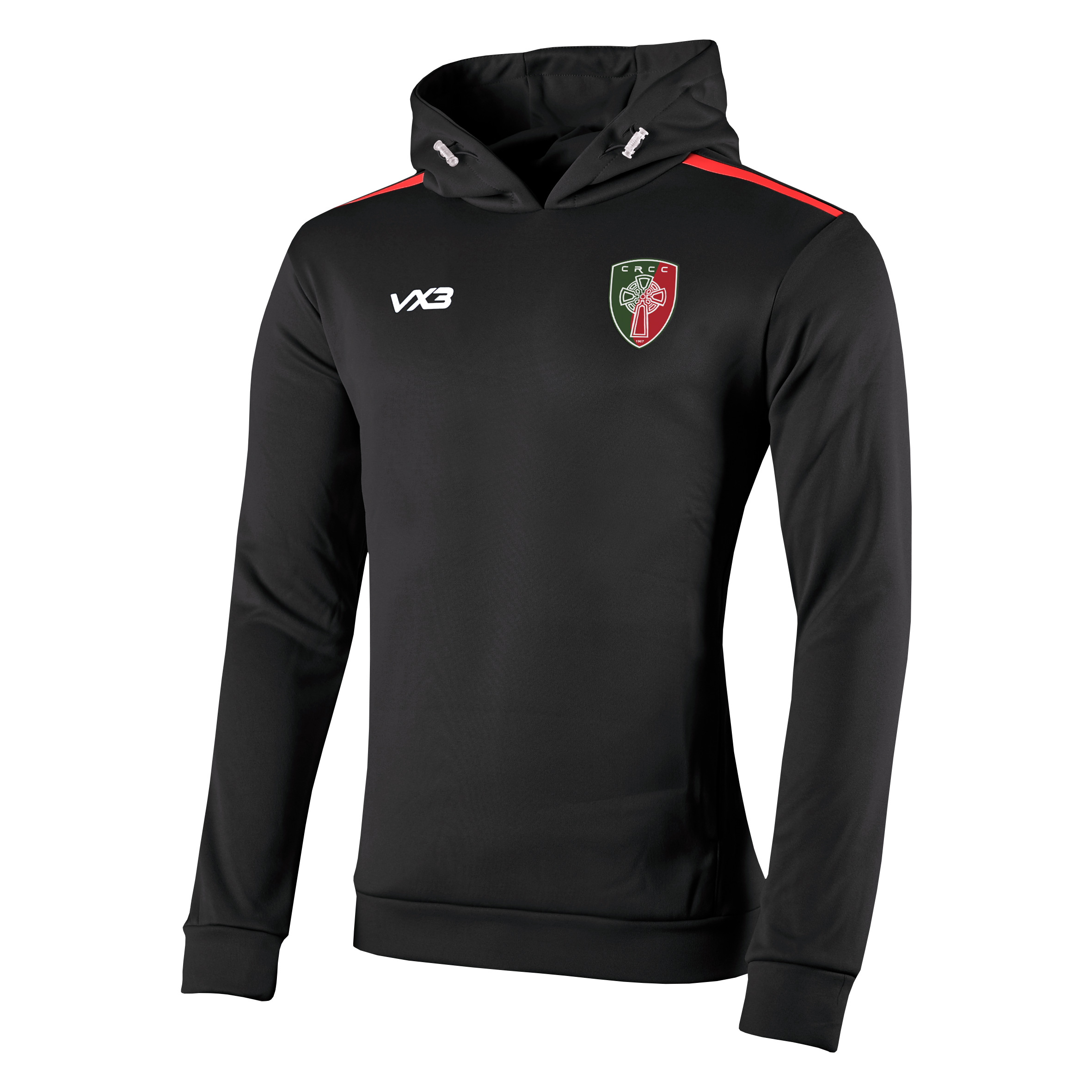 CRCC Fortis Youth Hoodie Black/Red