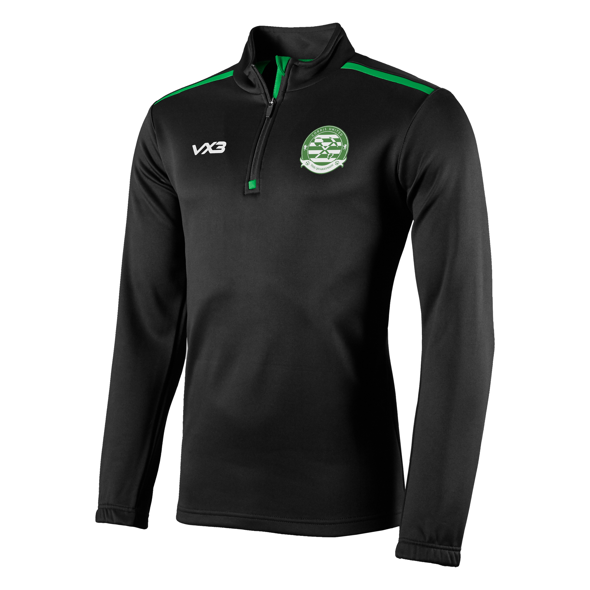 Corris United FC Fortis Youth Quarter Zip Sweat