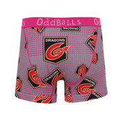 OddBalls Dragons Rugby 2020 Mens Boxer Shorts Pink
