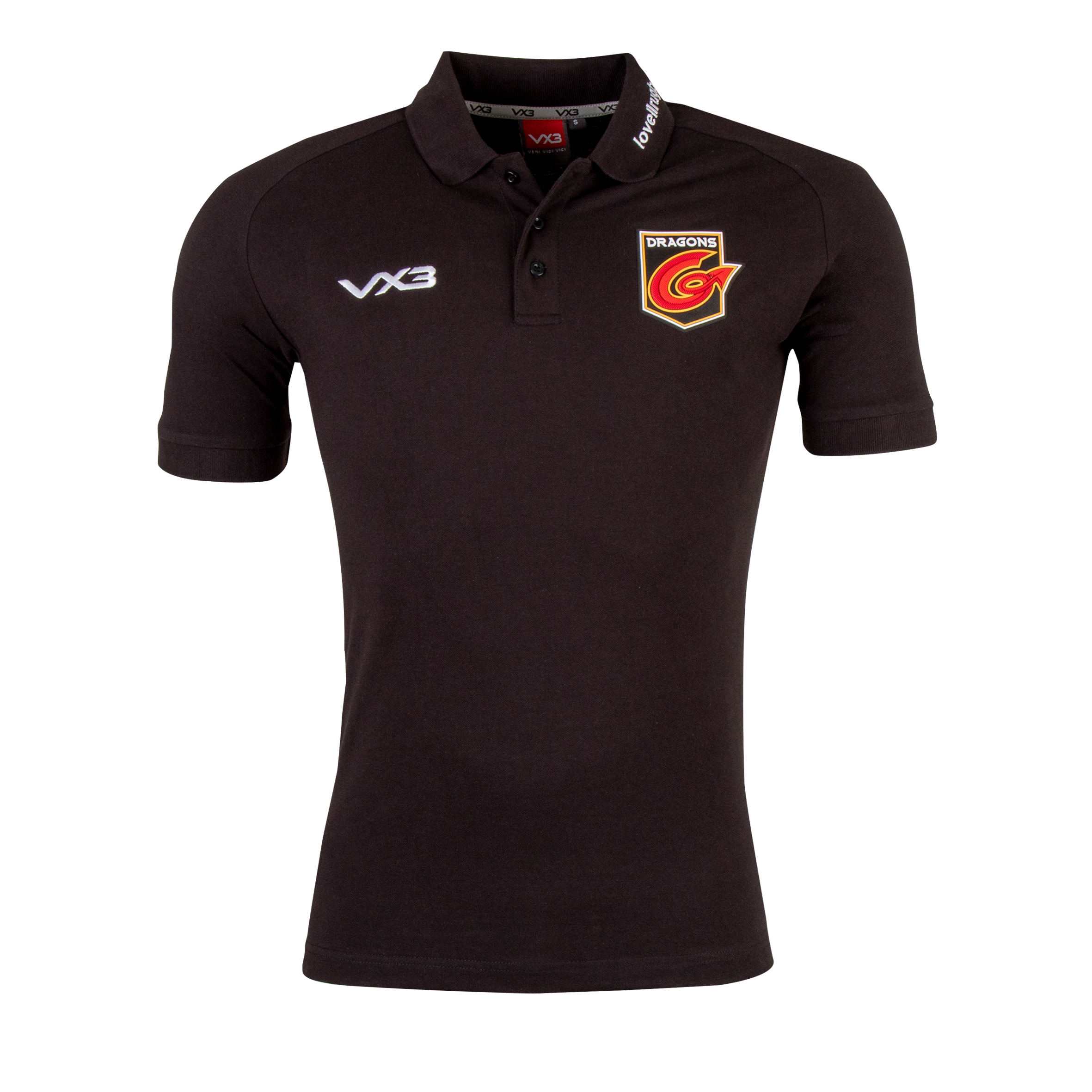 Dragons 20/21 Media Polo Shirt Black