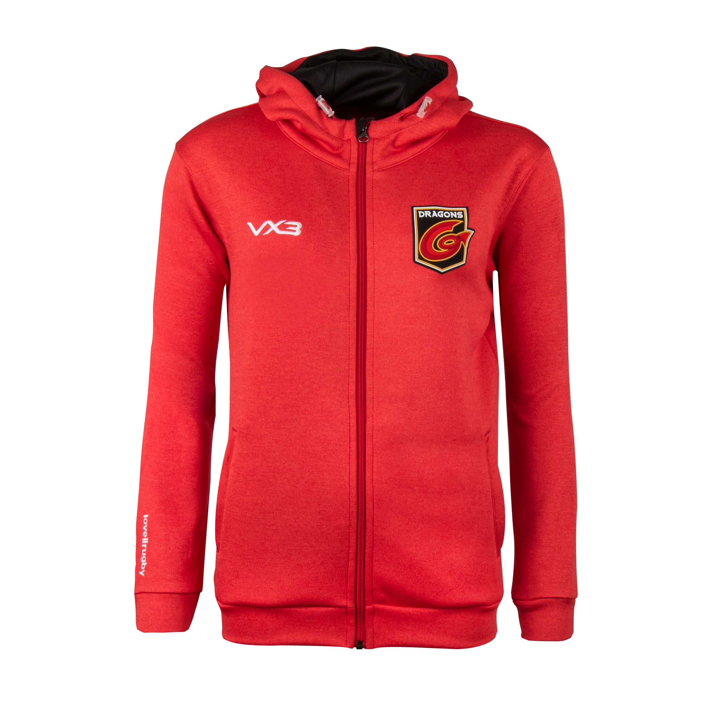 Dragons 20/21 Travel Full Zip Hoodie Red Womens