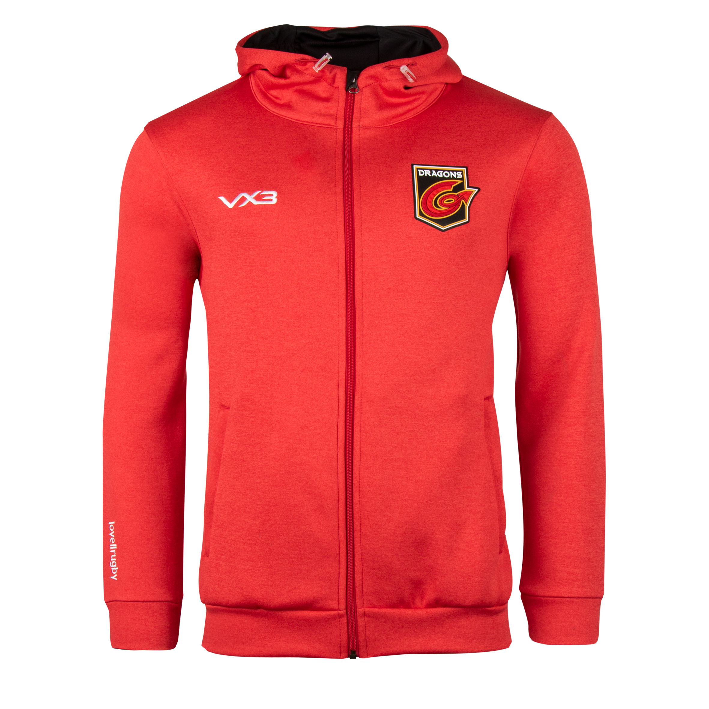 Dragons 20/21 Travel Full Zip Hoodie Red