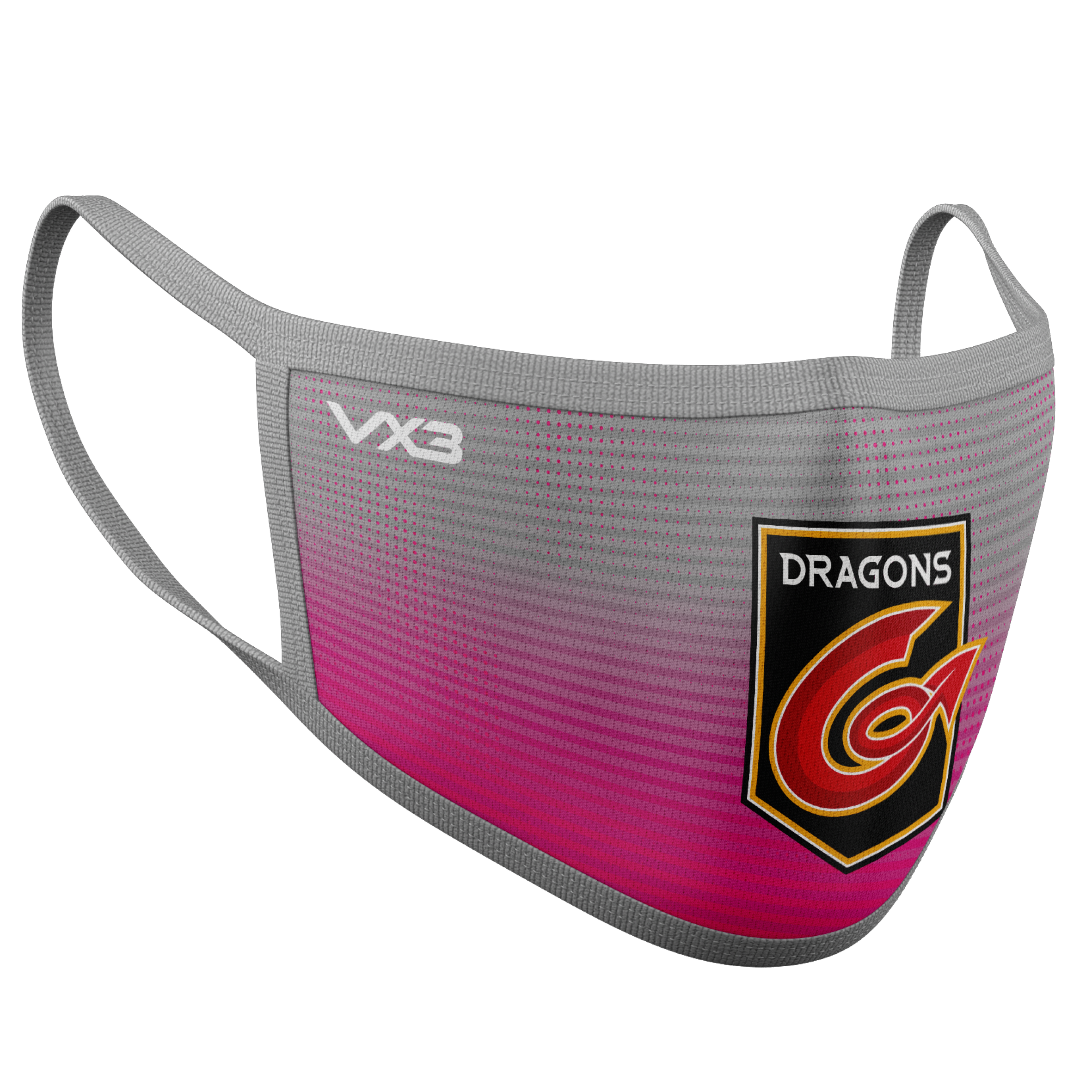 Dragons Rugby Third Face Mask