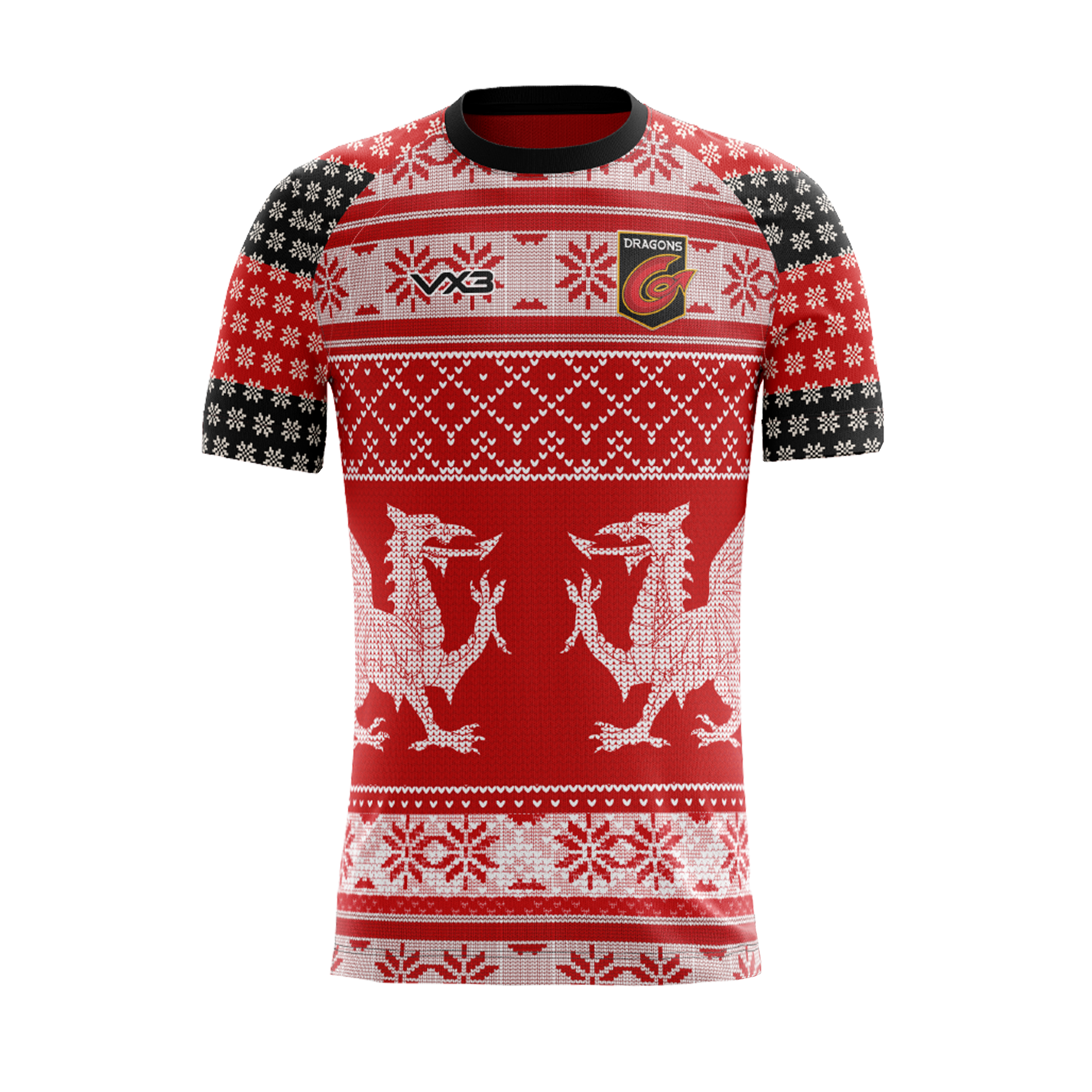 Dragons 20/21 Youth Fairisle Christmas Tee