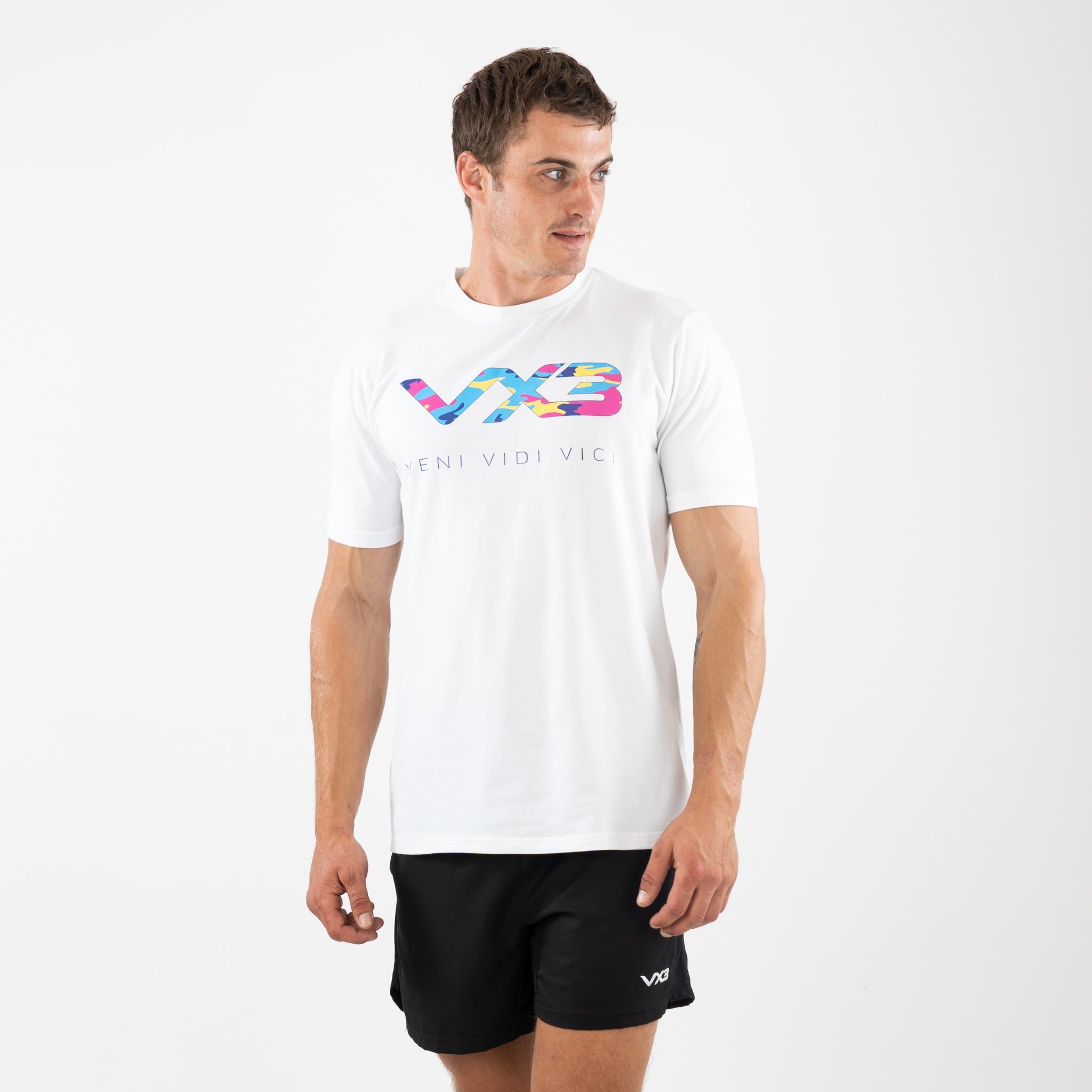Invicta Tee White/Multi Camo