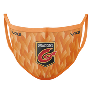 Dragons Rugby Orange Face Mask