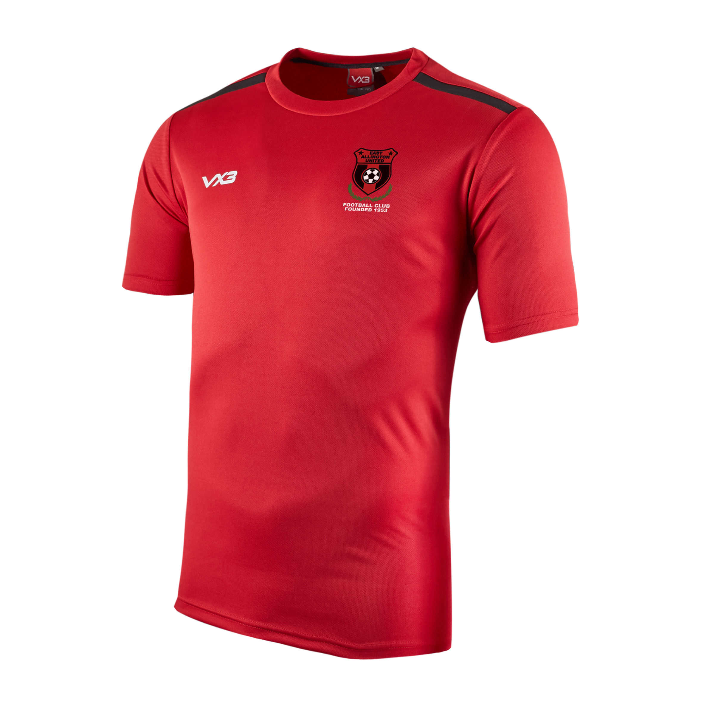 East Allington United Fortis Tee Red/Black