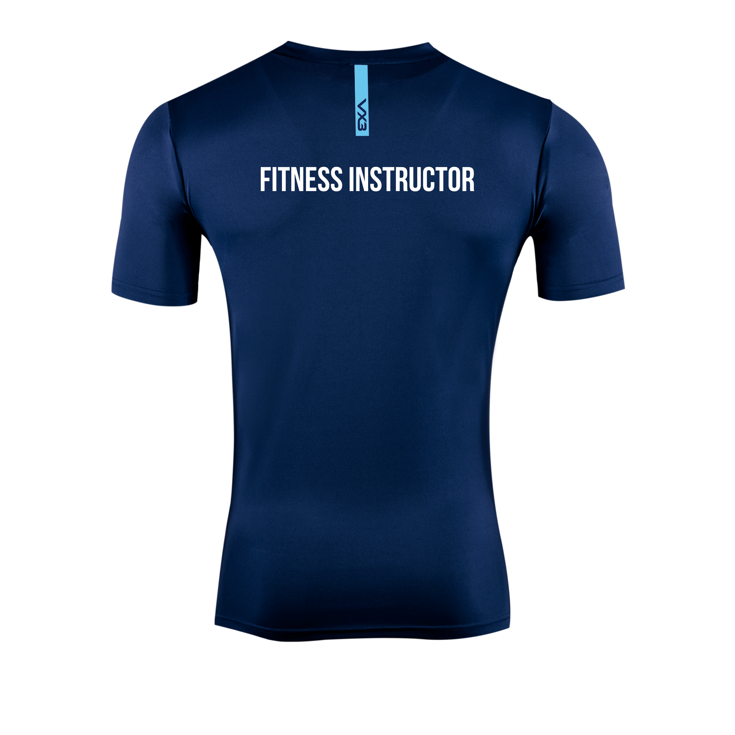 Exeter College Curriculum Fitness Instructor Fortis Tee Navy/Sky